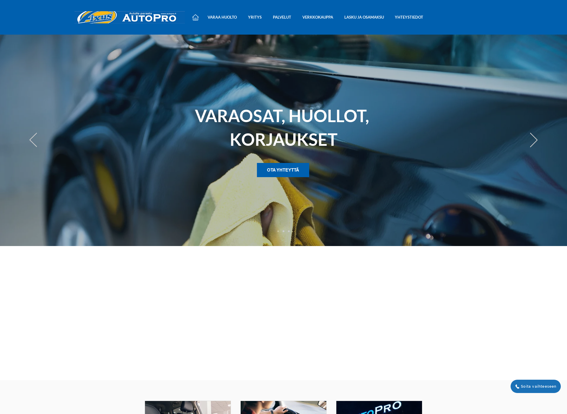 Skärmdump för autopro.fi