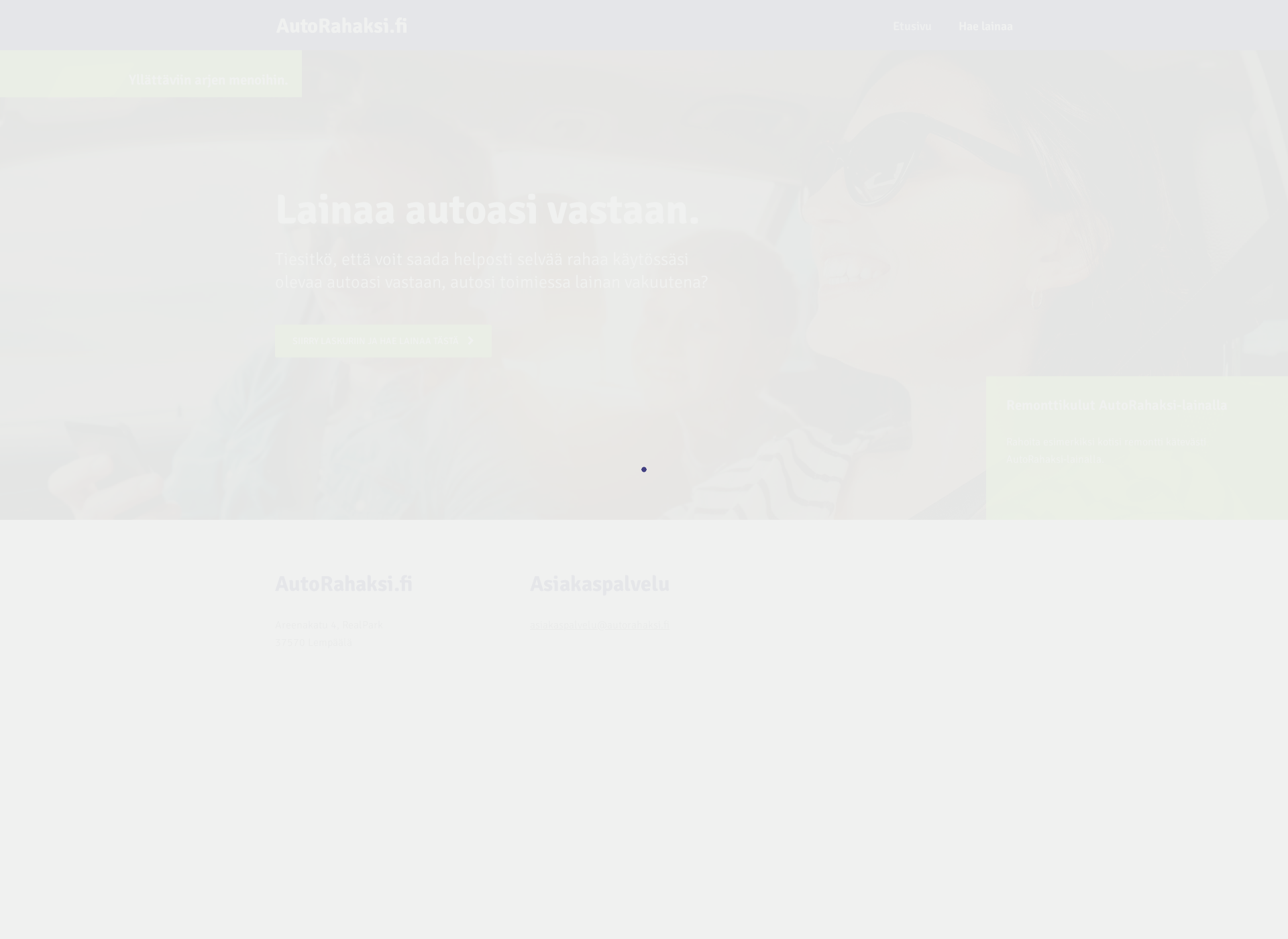 Screenshot for autorahaksi.fi