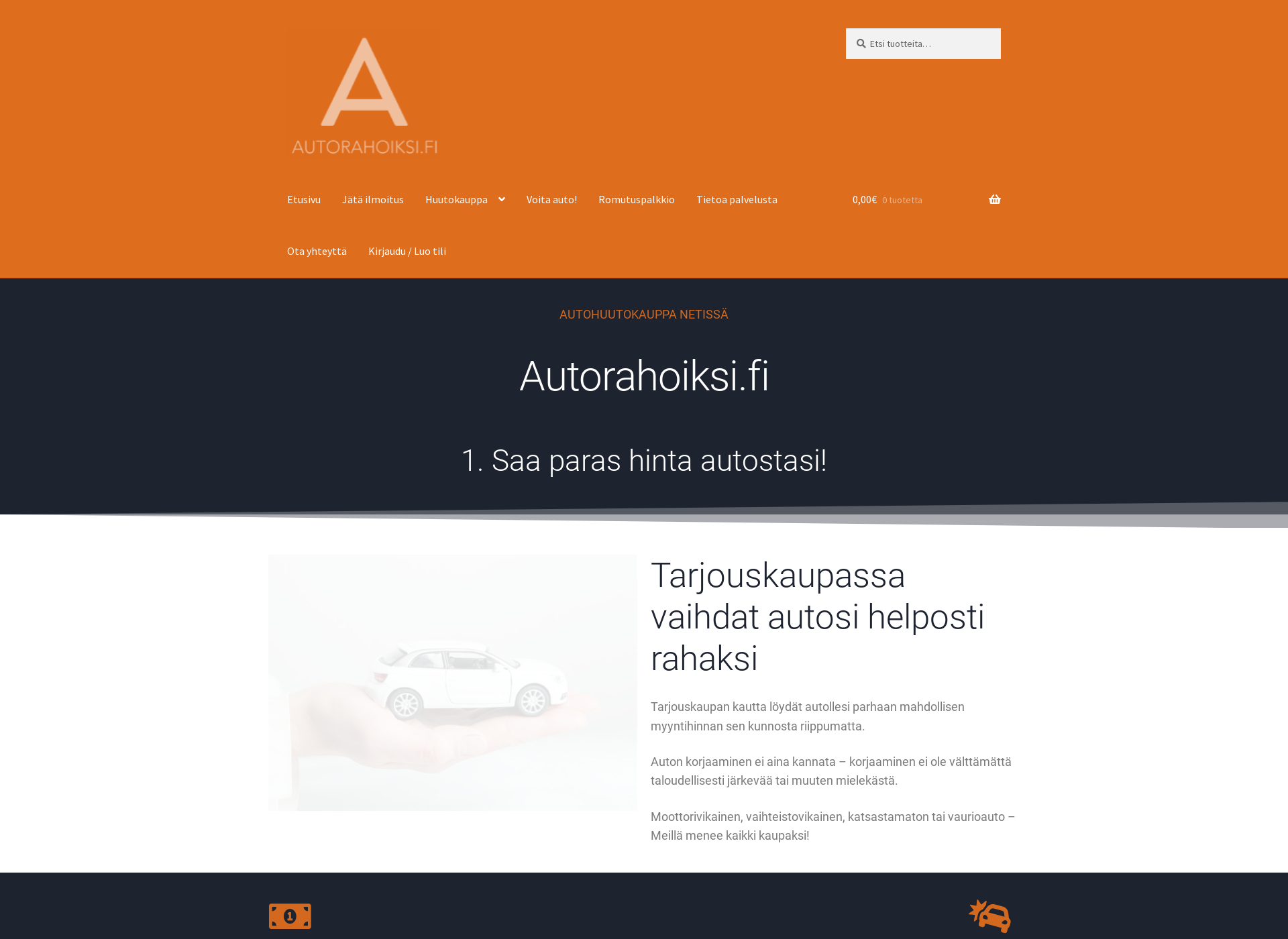 Skärmdump för autorahoiksi.fi