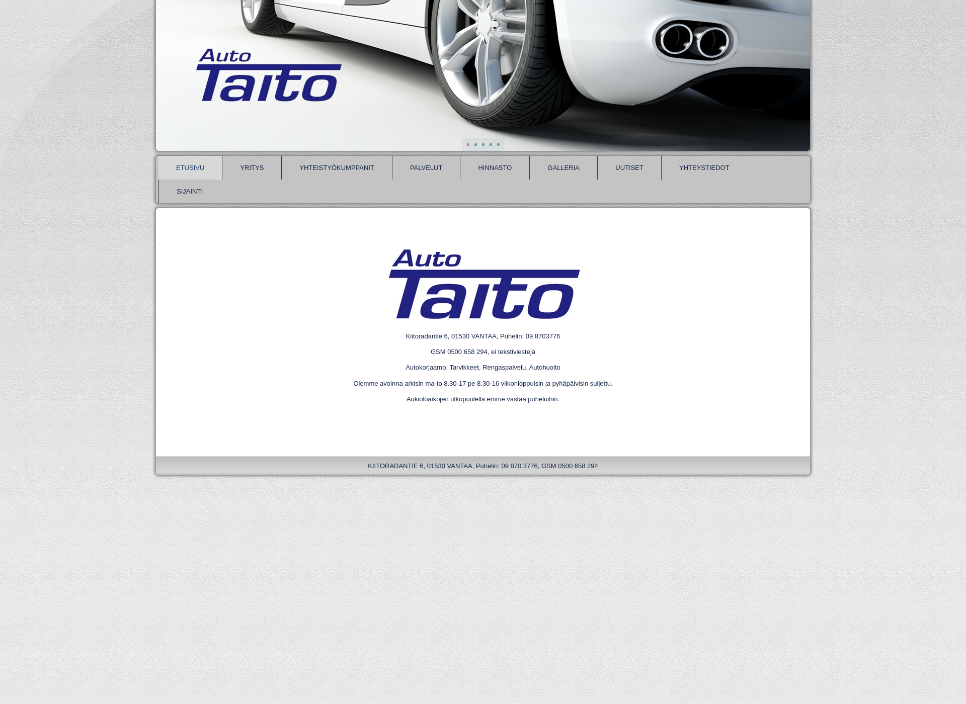 Screenshot for autotaito.fi