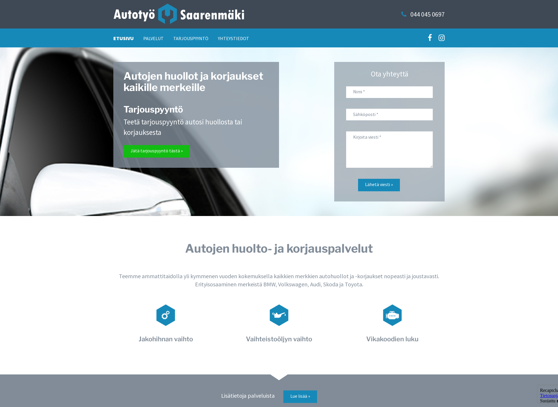 Screenshot for autotyosaarenmaki.fi