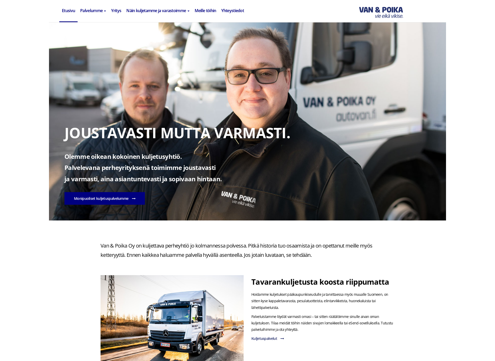 Skärmdump för autovan.fi