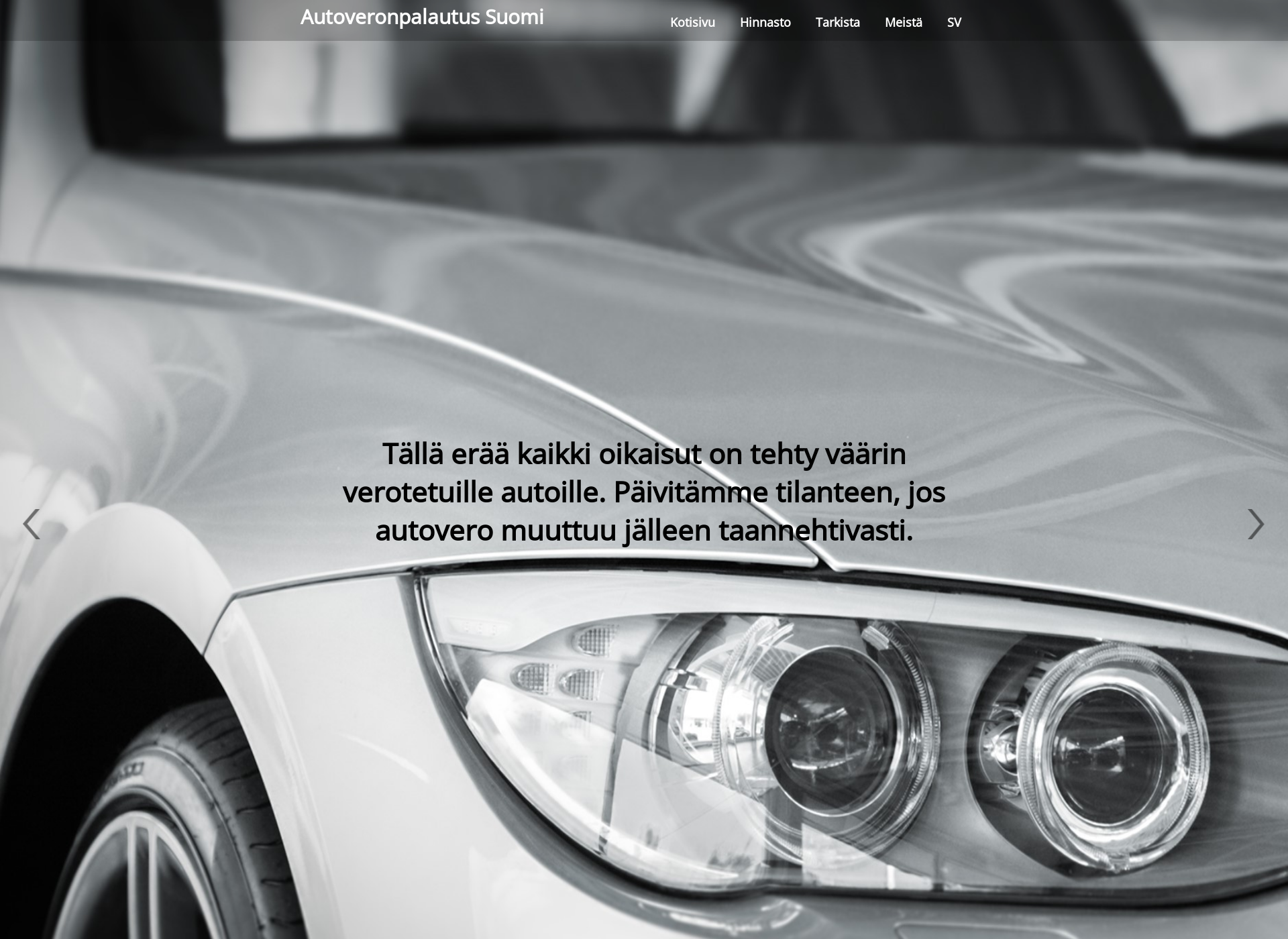 Screenshot for autoveronpalautus.fi