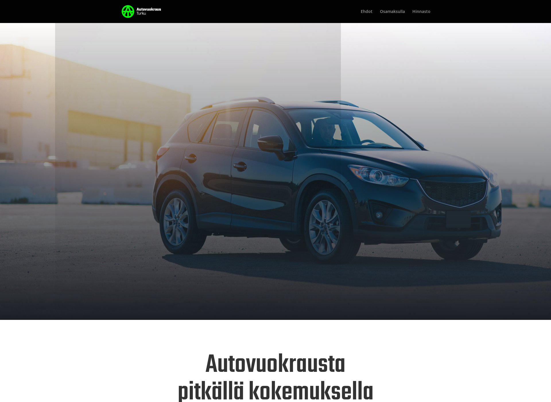 Skärmdump för autovuokrausturku.fi