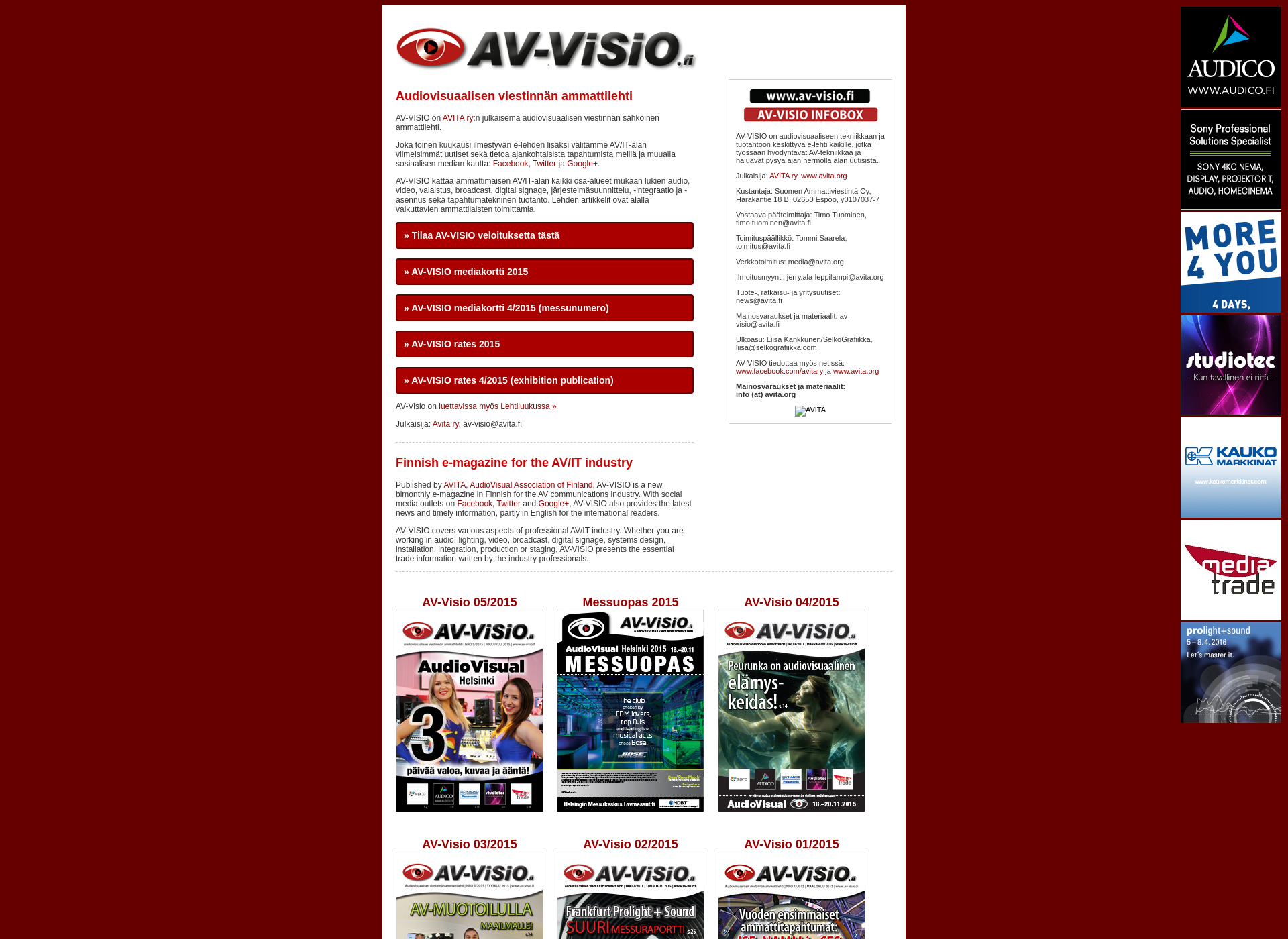Screenshot for av-visio.fi