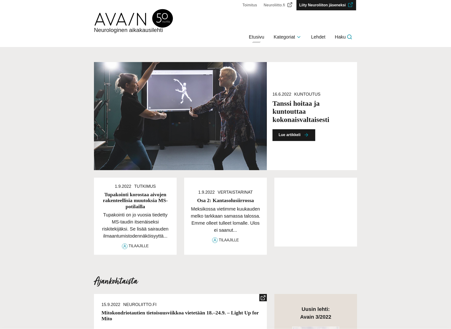 Screenshot for avainlehti.fi