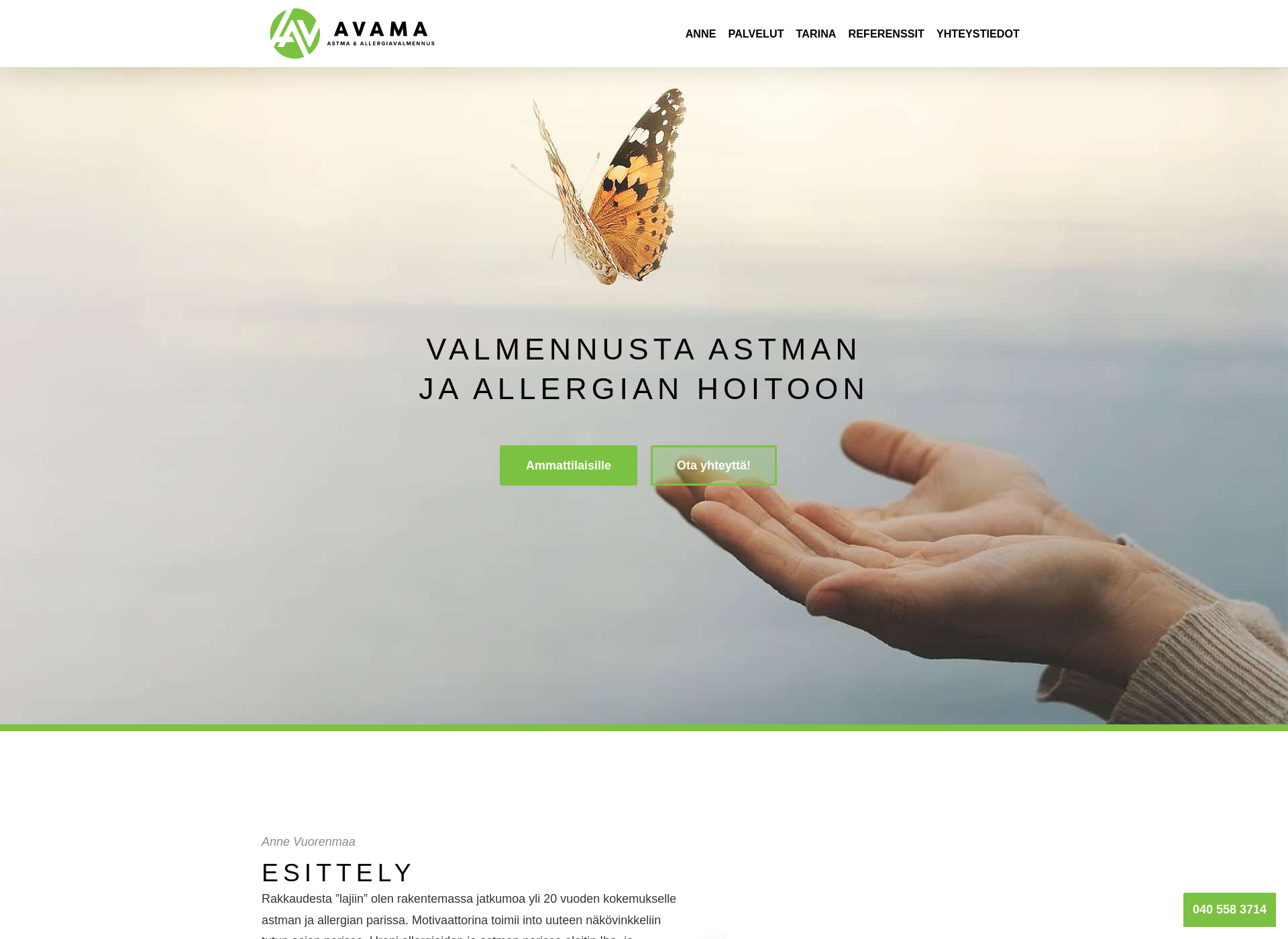 Screenshot for avama.fi
