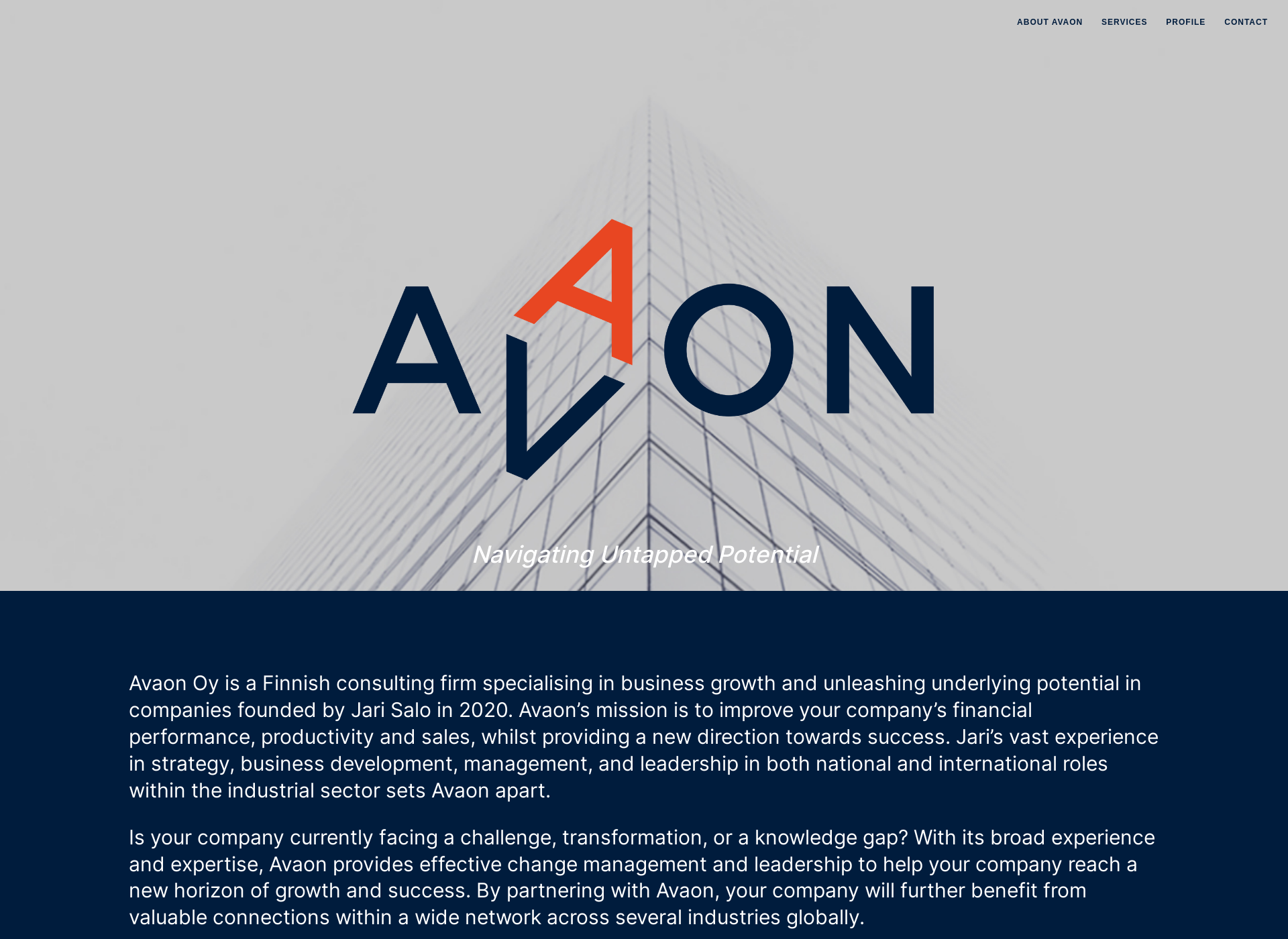 Screenshot for avaon.fi