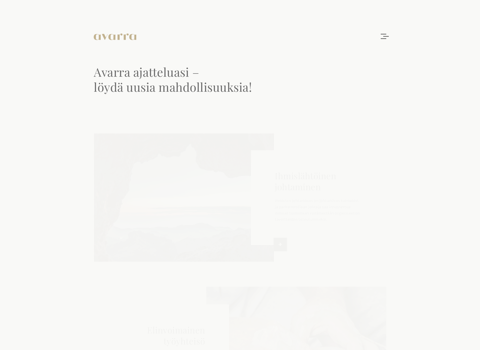 Skärmdump för avarra.fi