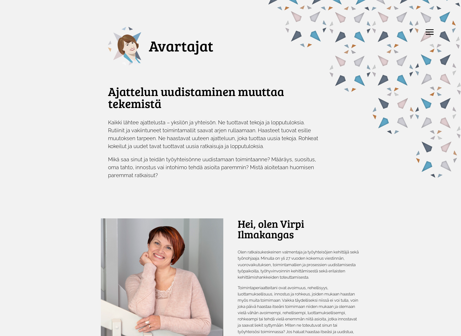 Skärmdump för avartajat.fi