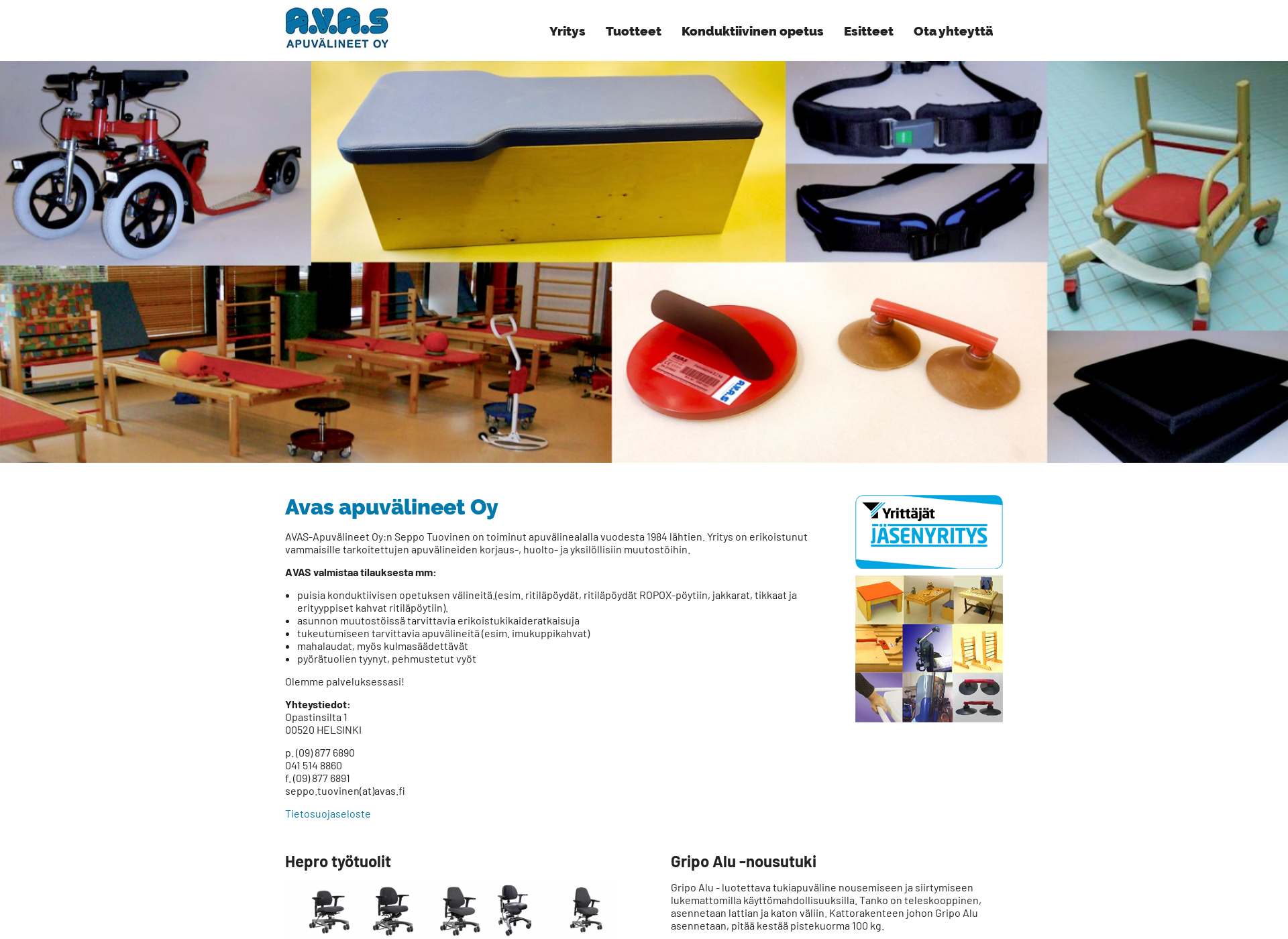 Screenshot for avas.fi