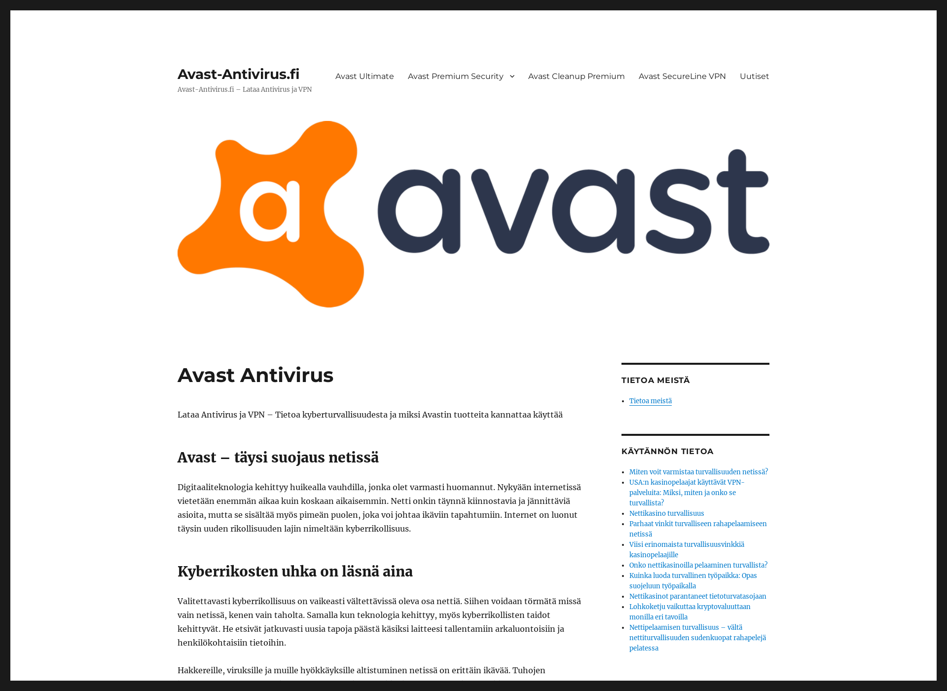 Screenshot for avast-antivirus.fi