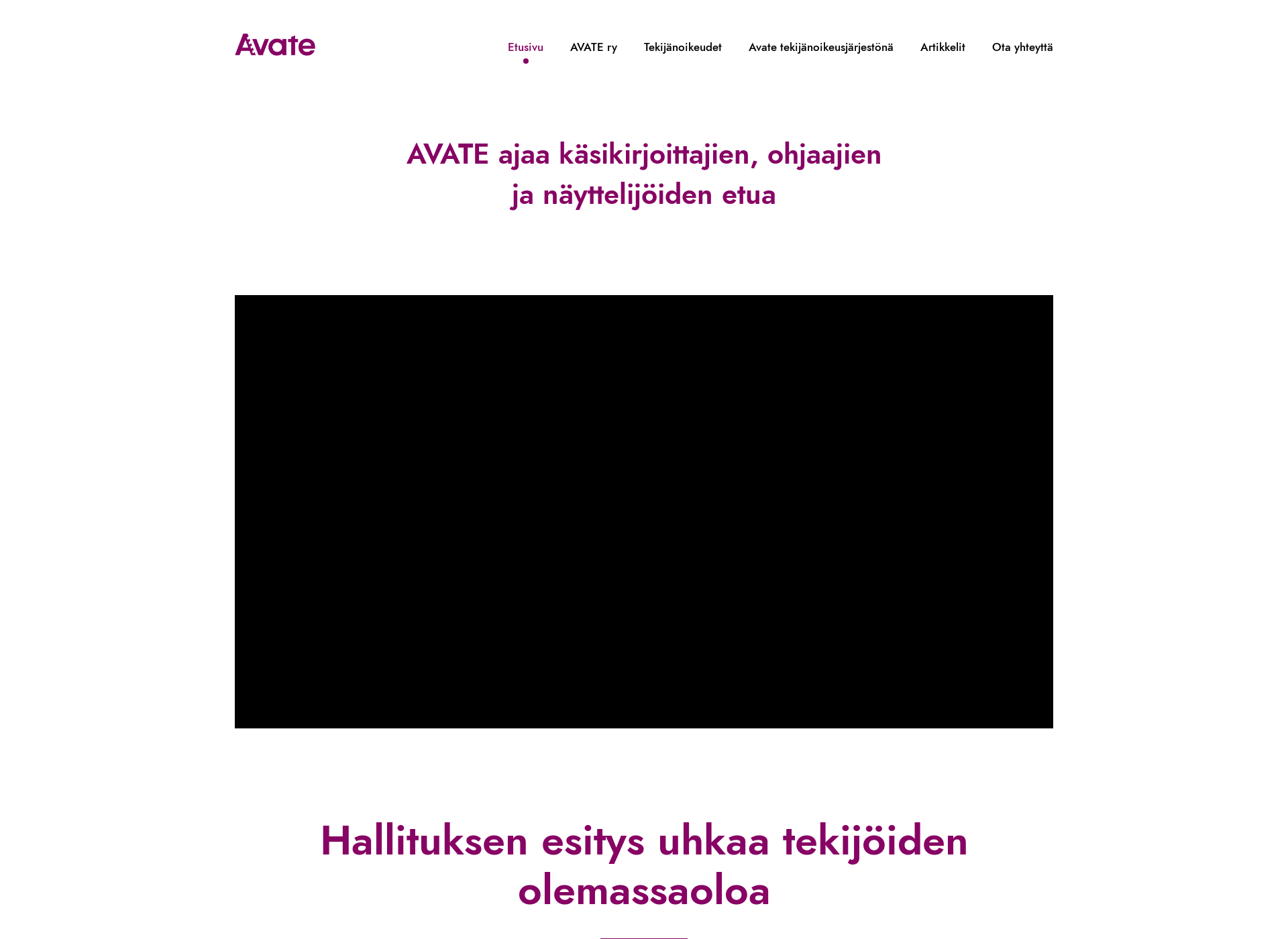 Screenshot for avate.fi