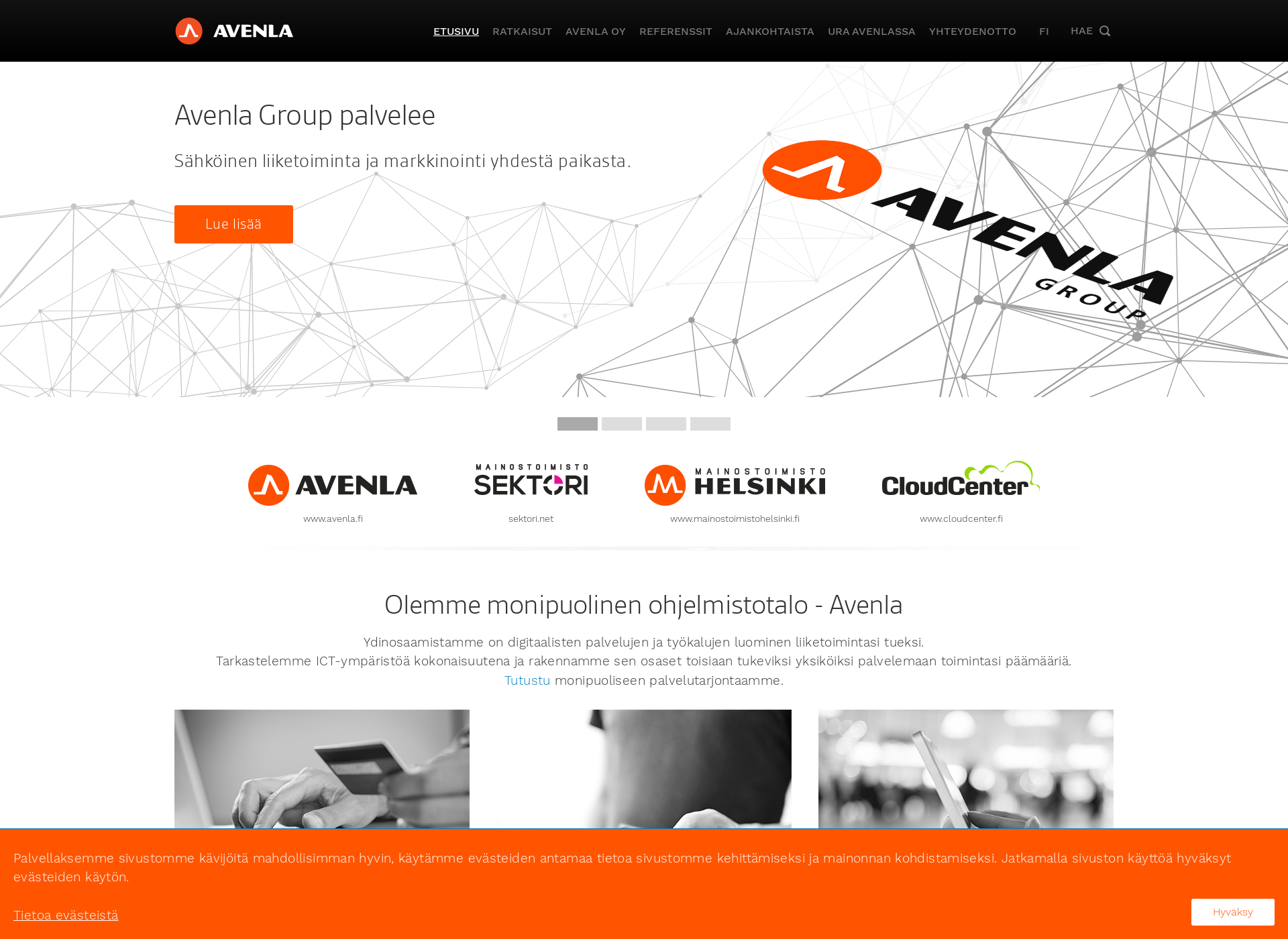 Screenshot for avenlagroup.fi