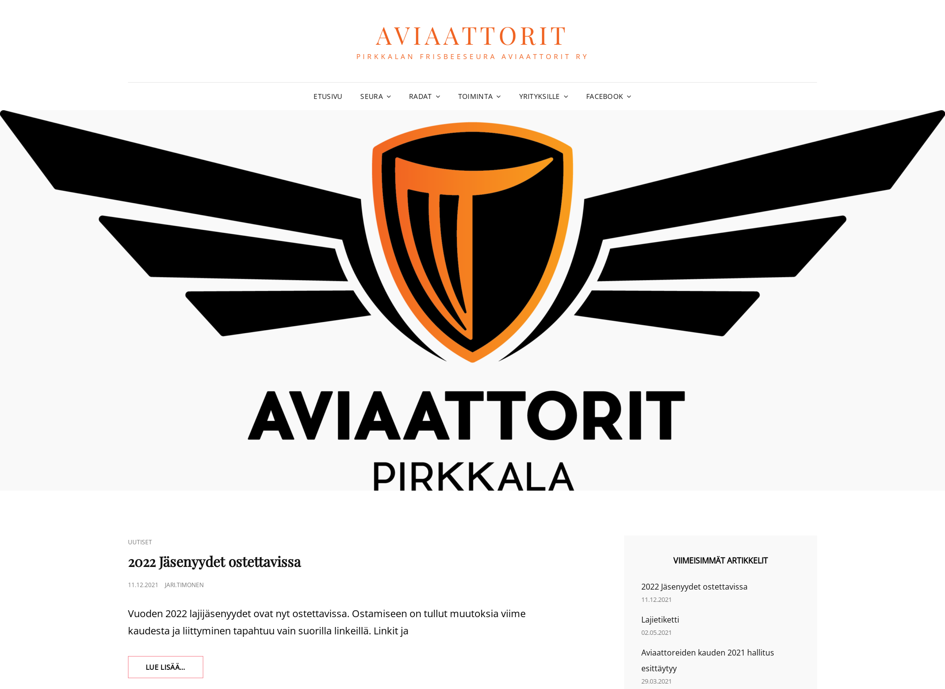 Skärmdump för aviaattorit.fi