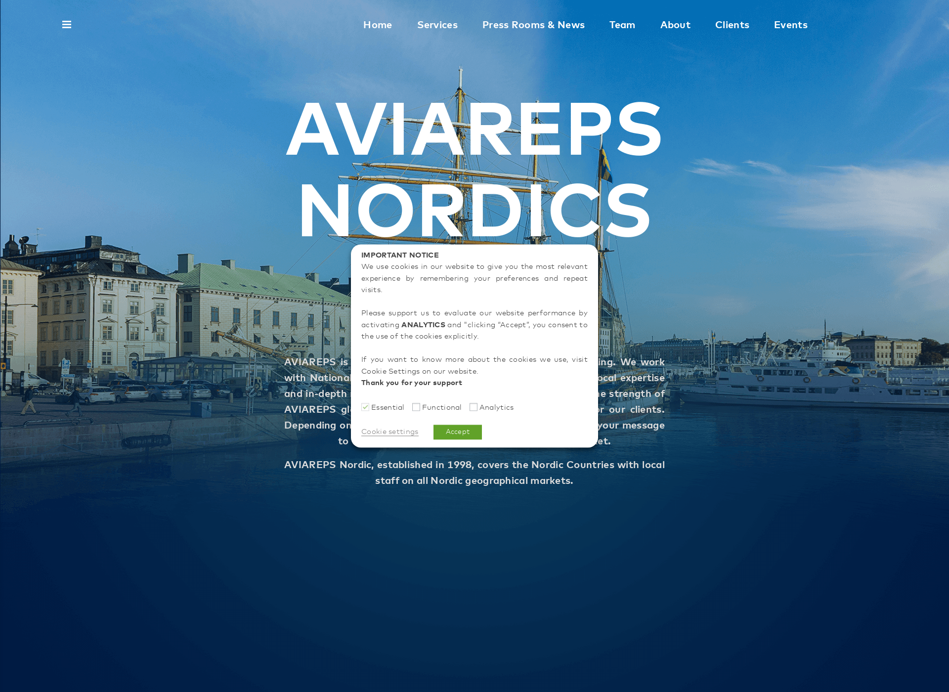 Skärmdump för aviareps.fi