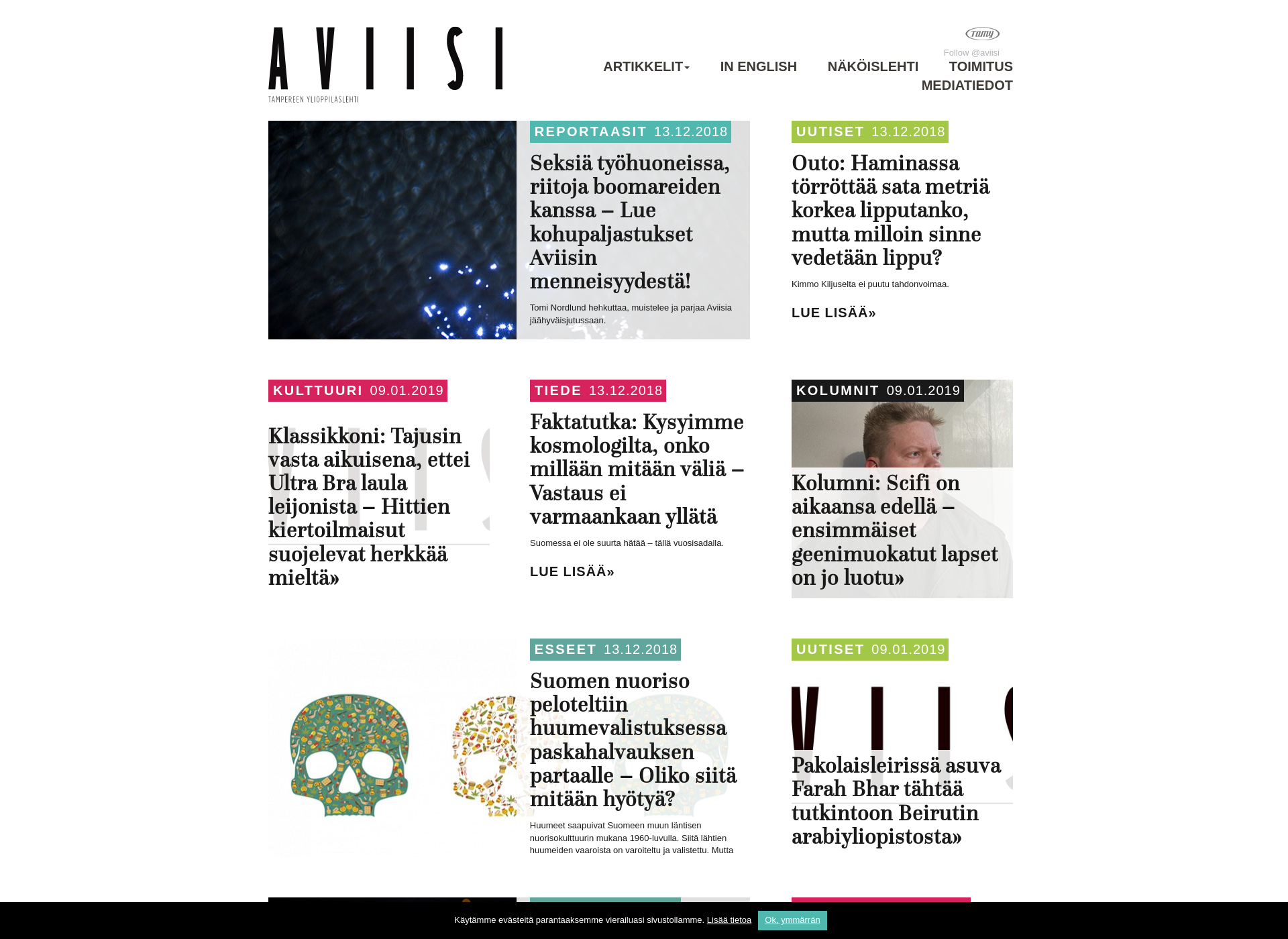 Screenshot for aviisi.fi
