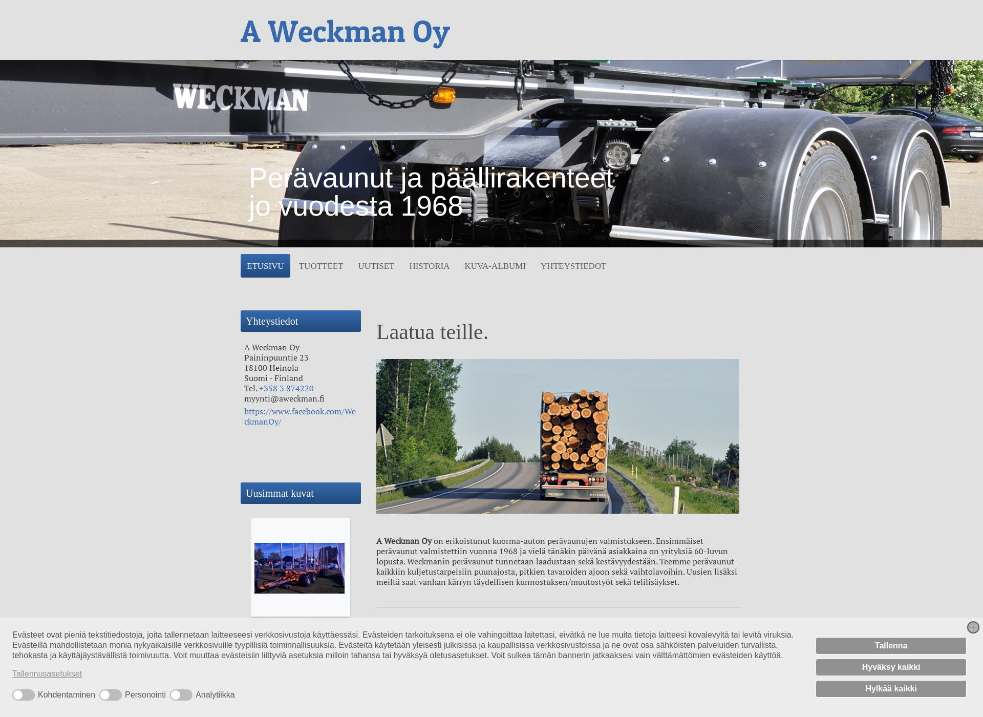 Screenshot for aweckman.fi