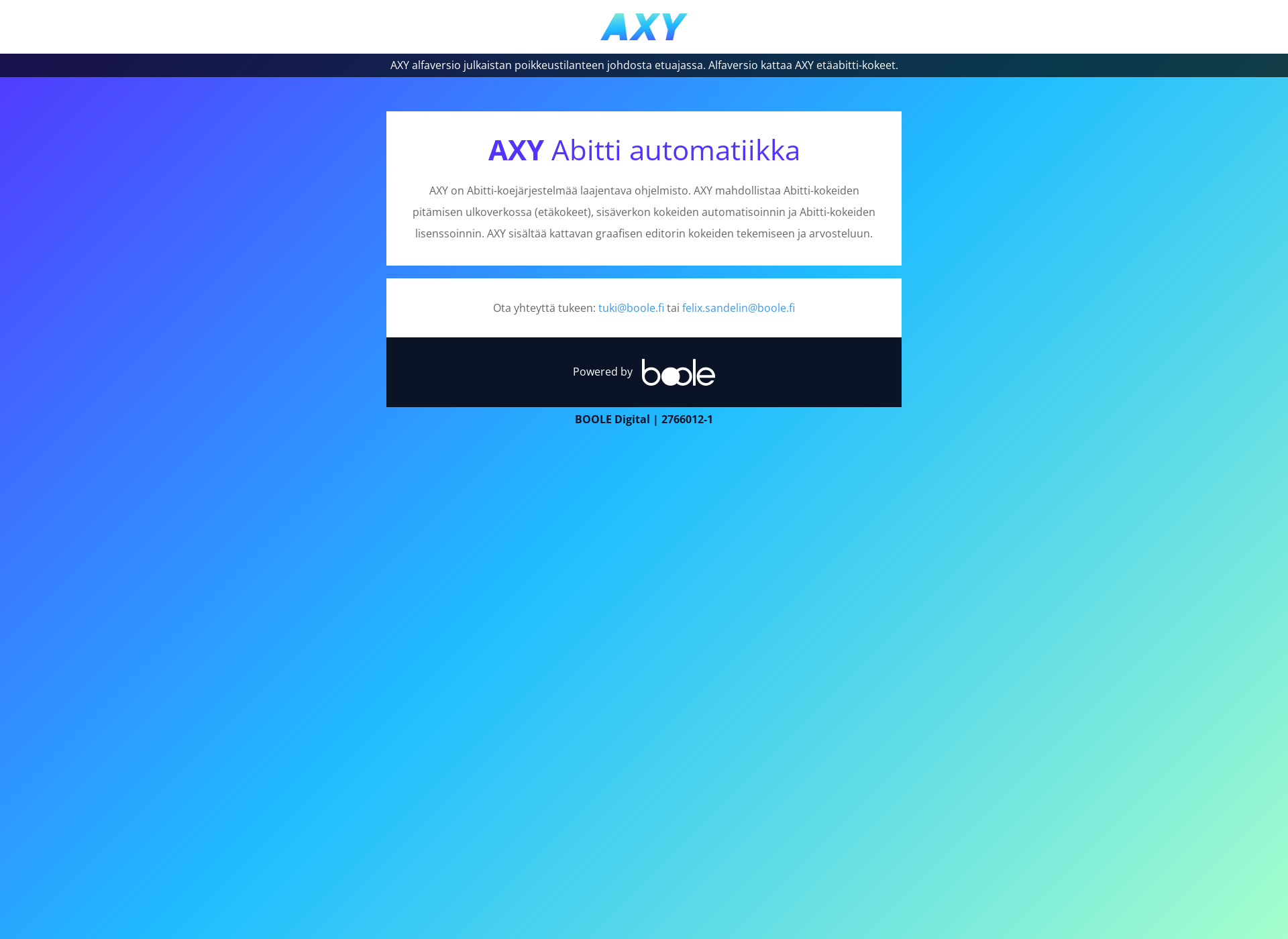 Screenshot for axy.fi