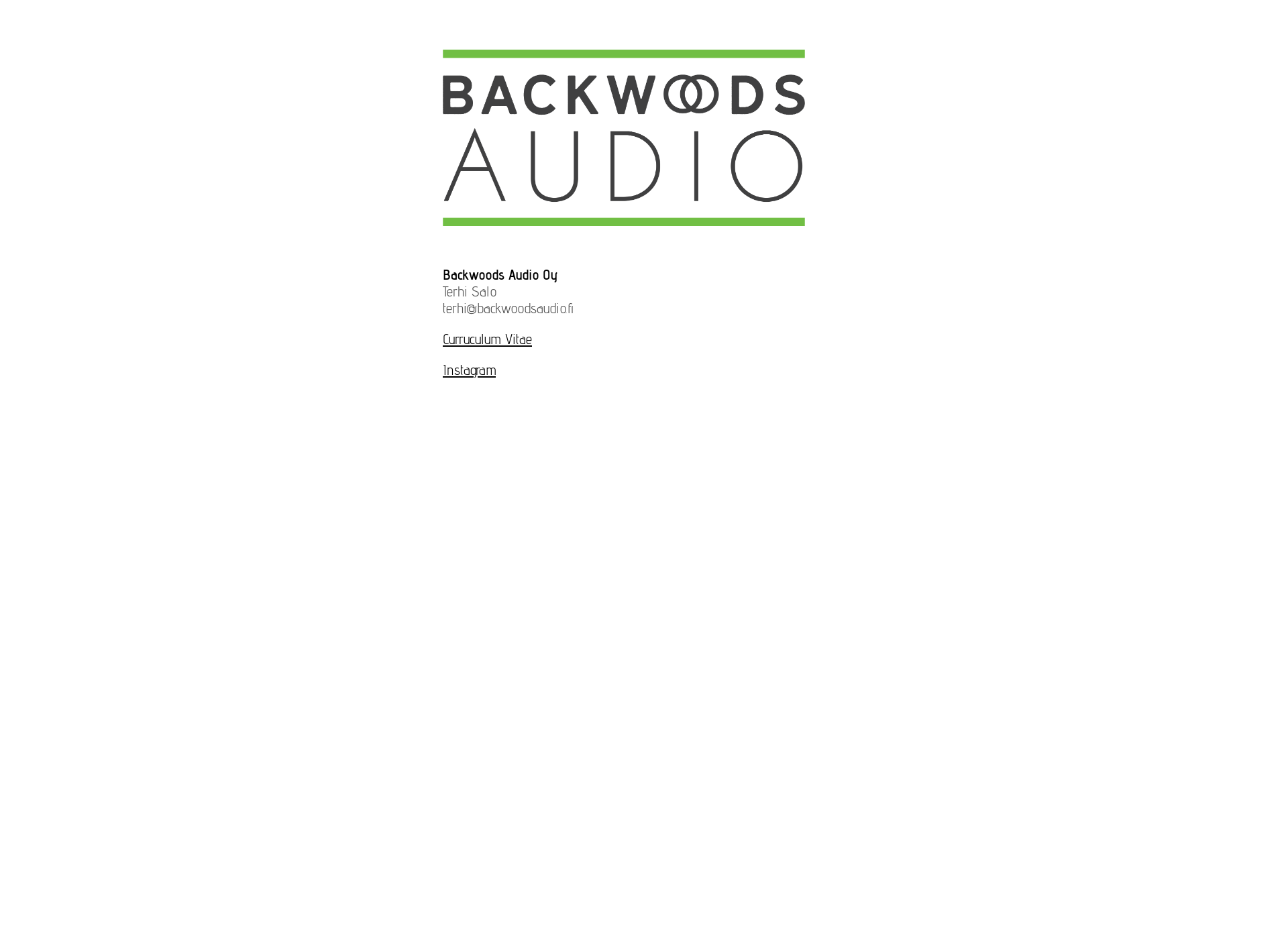 Skärmdump för backwoodsaudio.fi