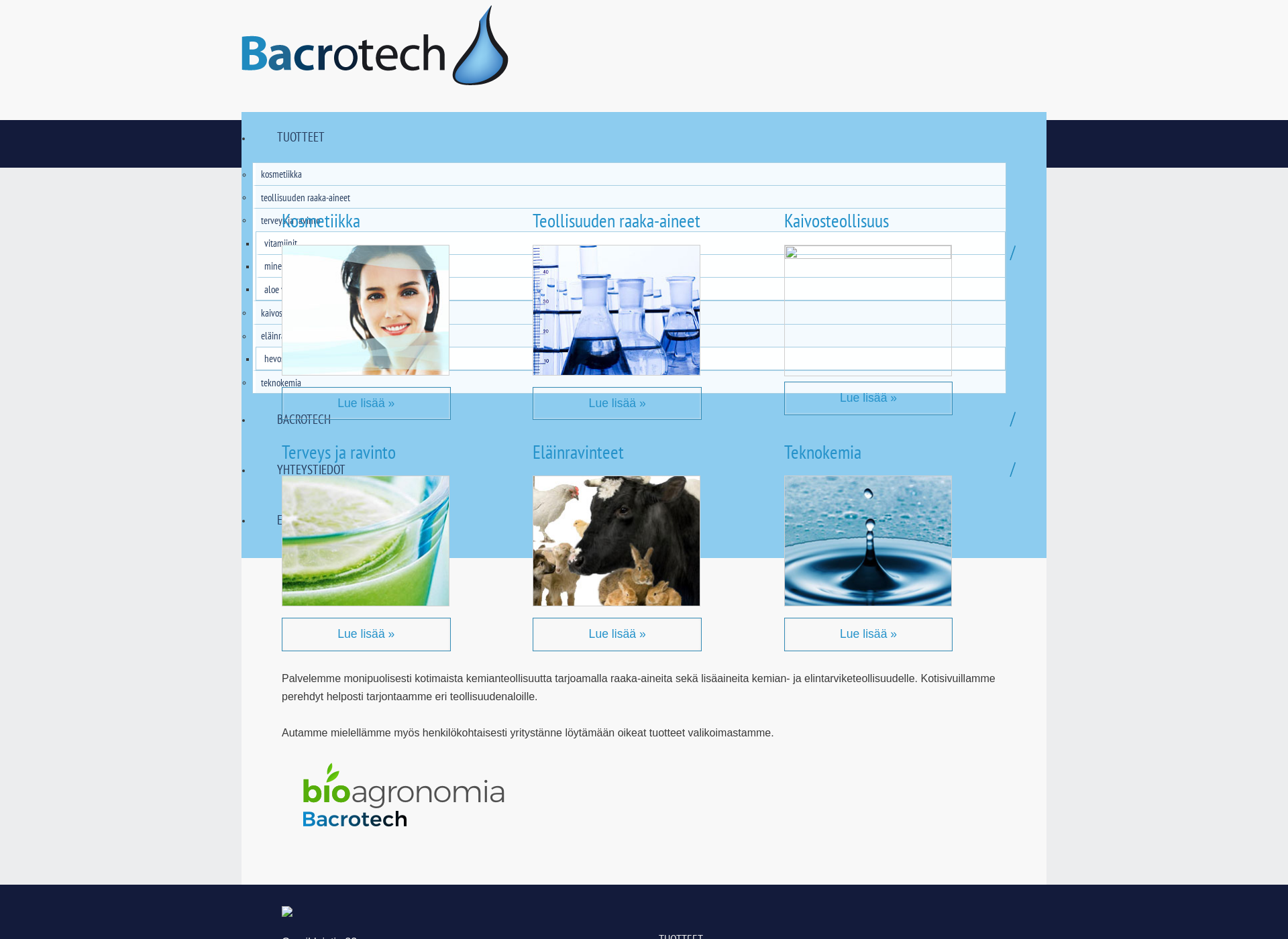 Screenshot for bacrotech.fi
