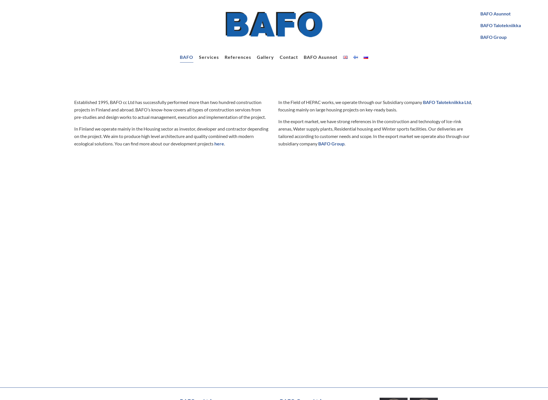 Screenshot for bafo.fi