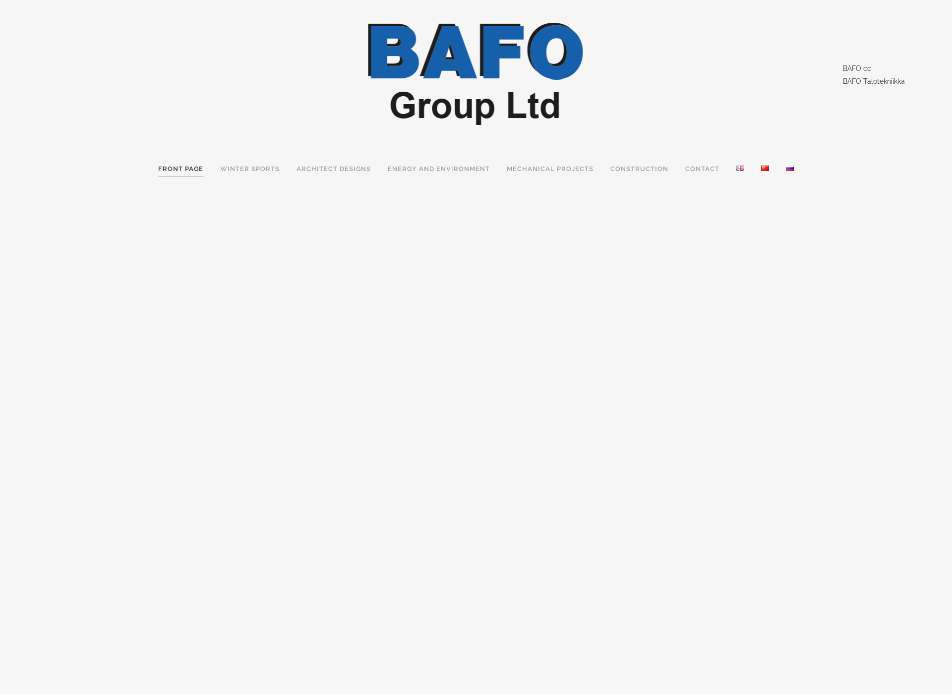 Skärmdump för bafogroup.fi