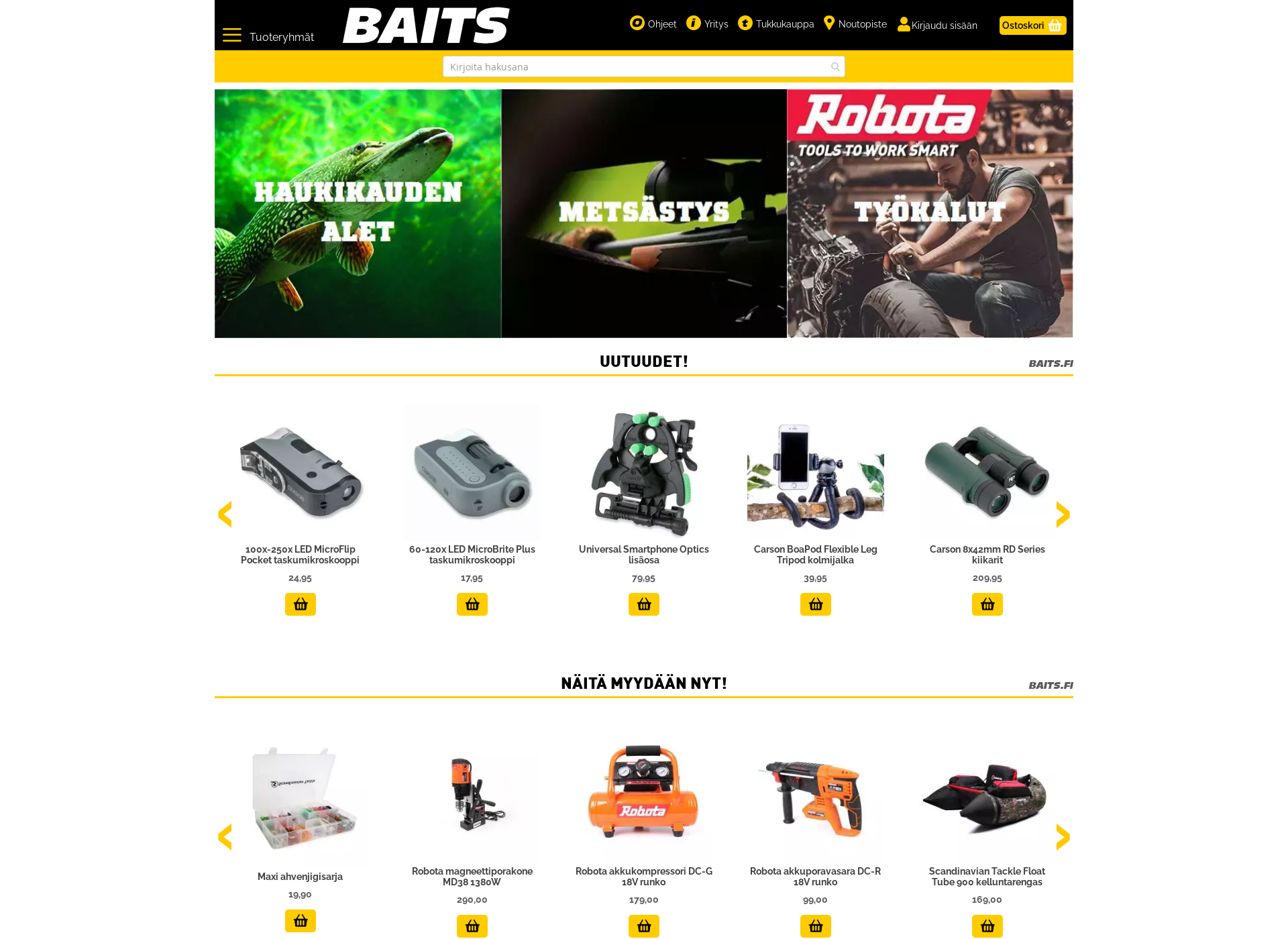 Screenshot for baits.fi