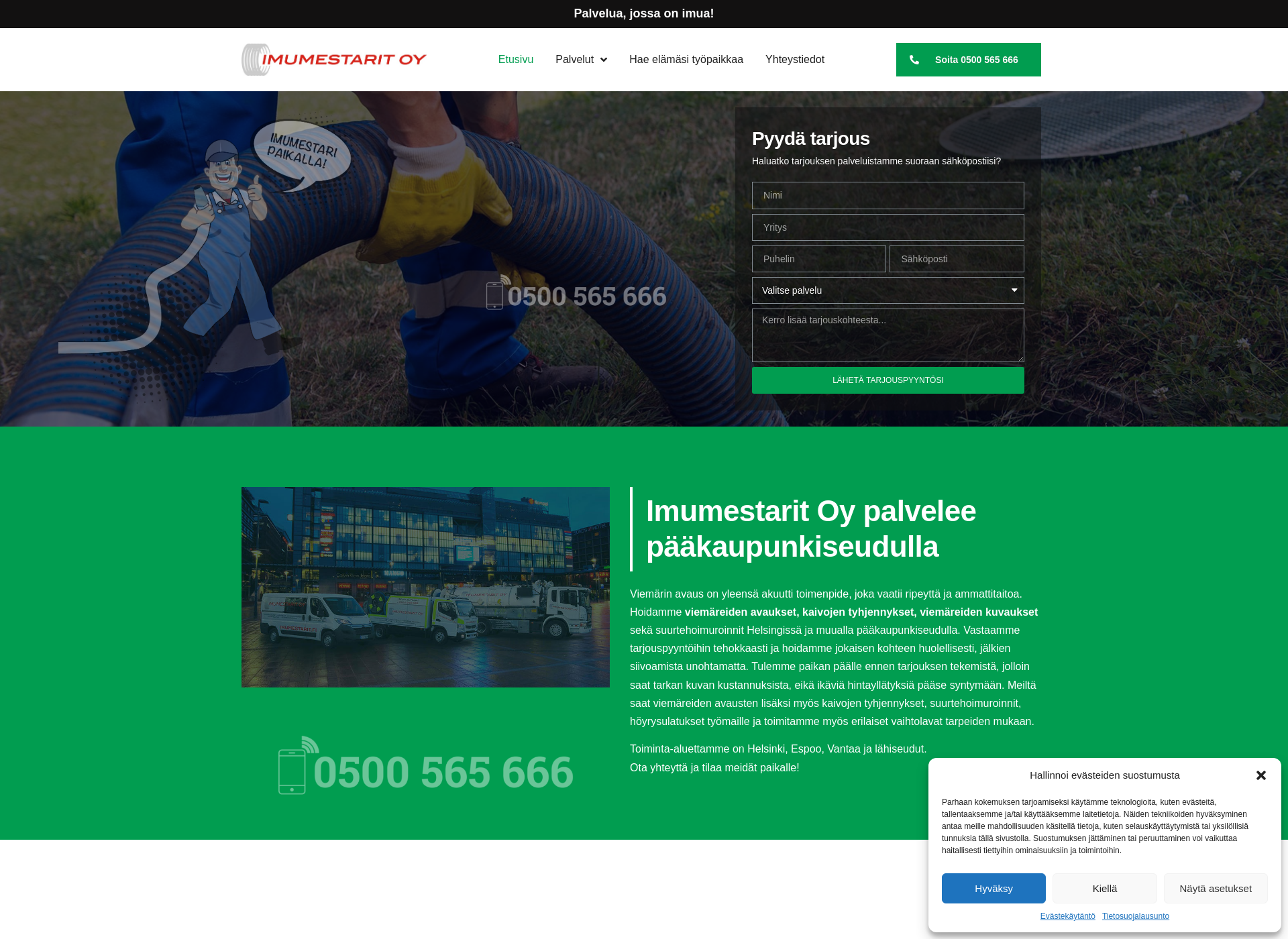 Screenshot for bajamajat.fi