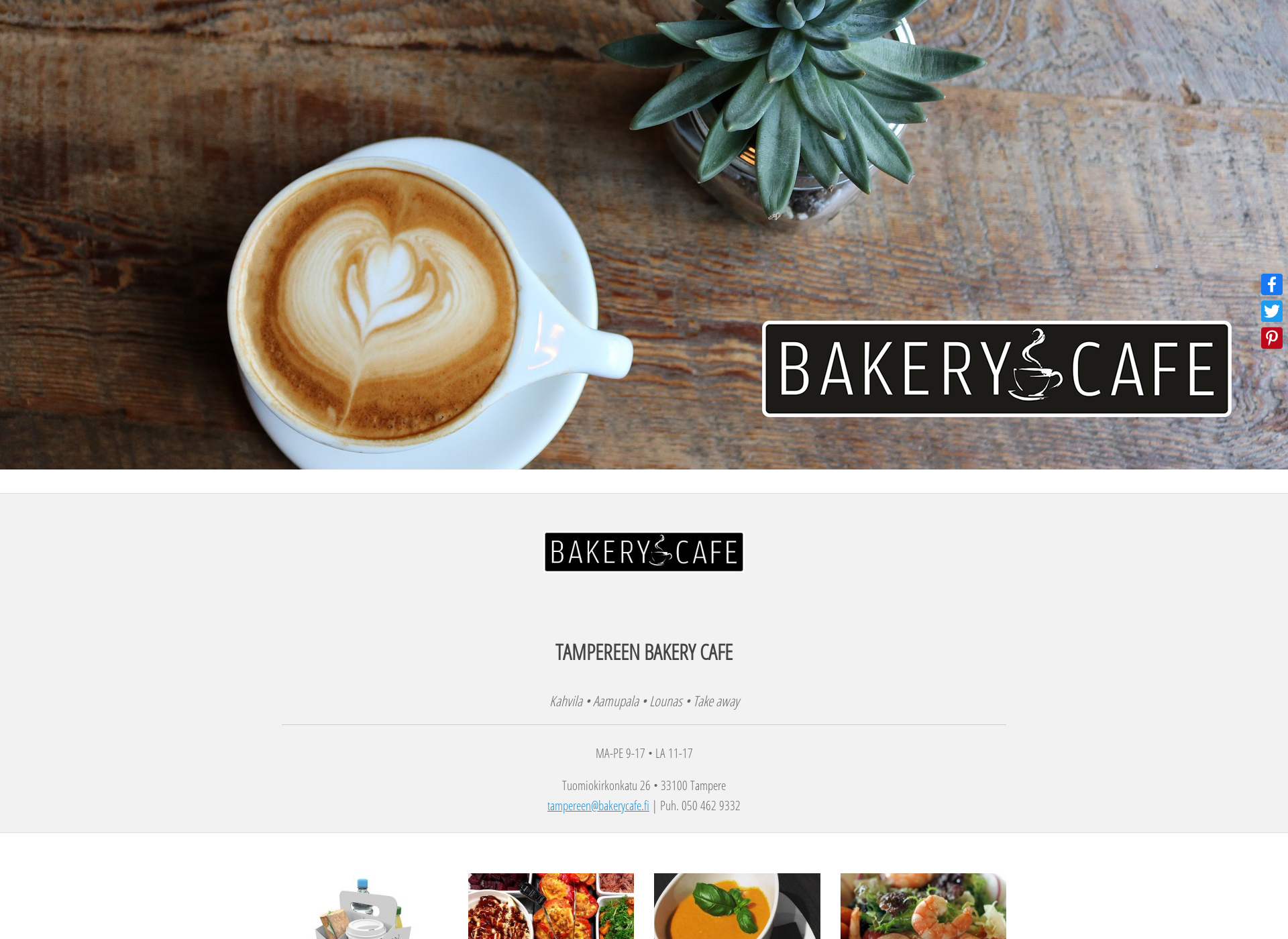 Screenshot for bakerycafe.fi