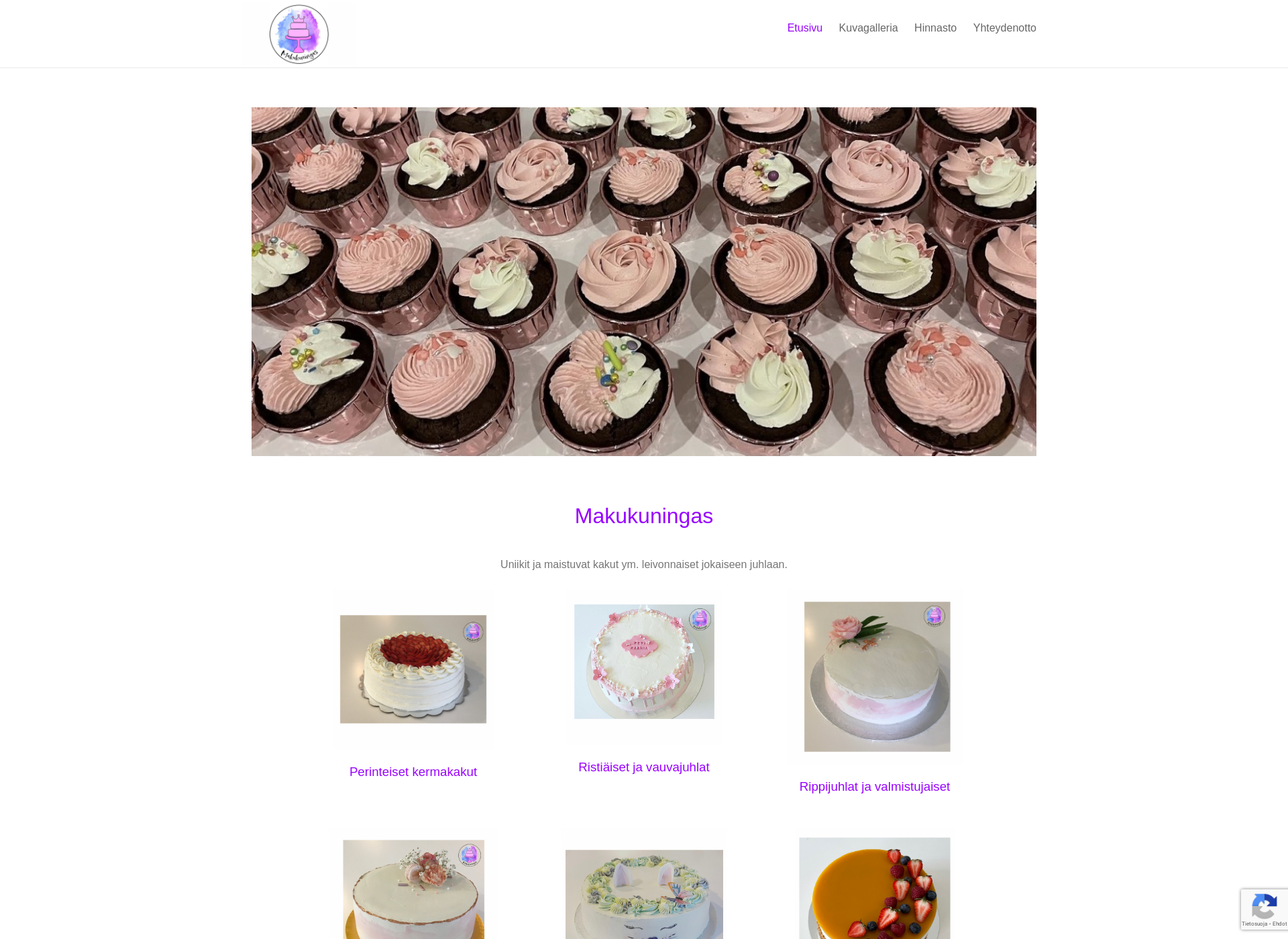 Screenshot for bakingcakes.fi
