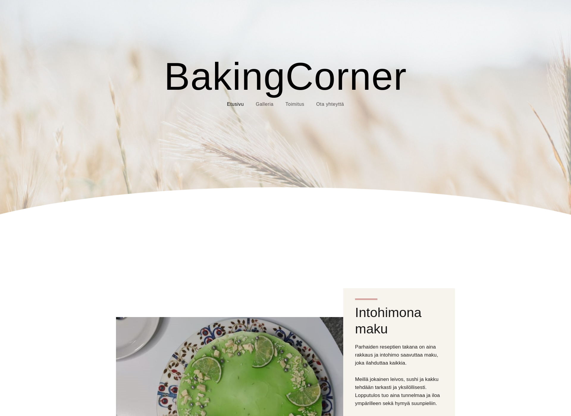 Screenshot for bakingcorner.fi