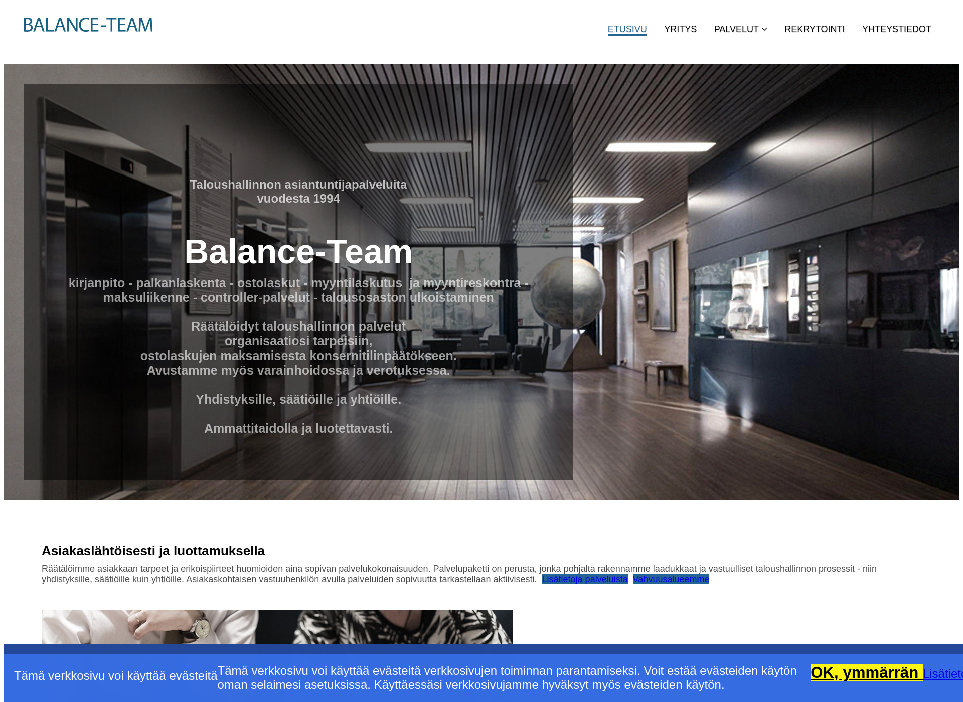 Screenshot for balance-team.fi