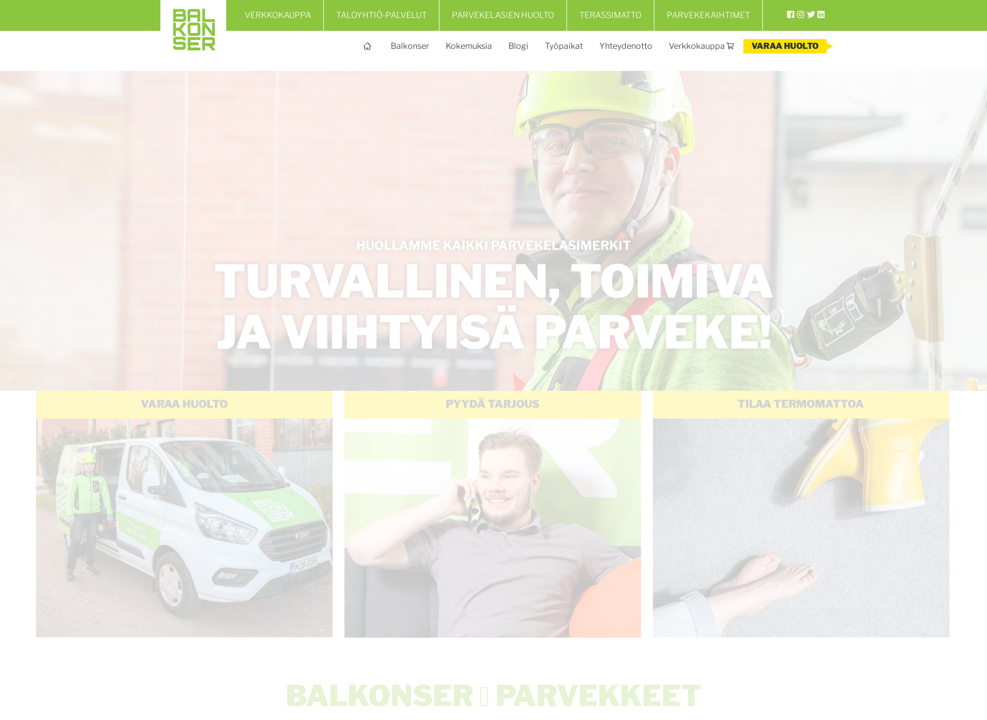 Screenshot for balkonser.fi