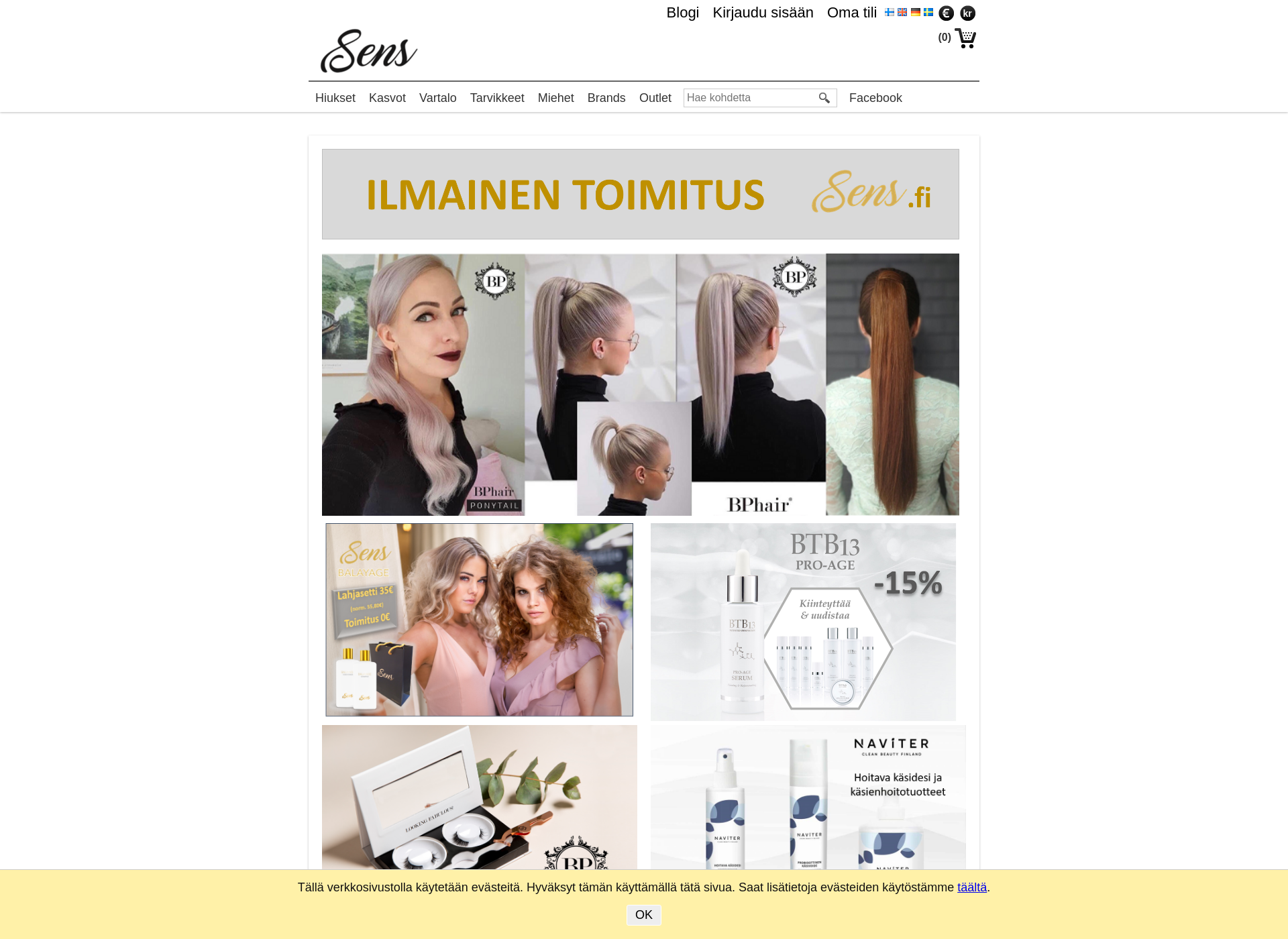 Screenshot for balsami.fi