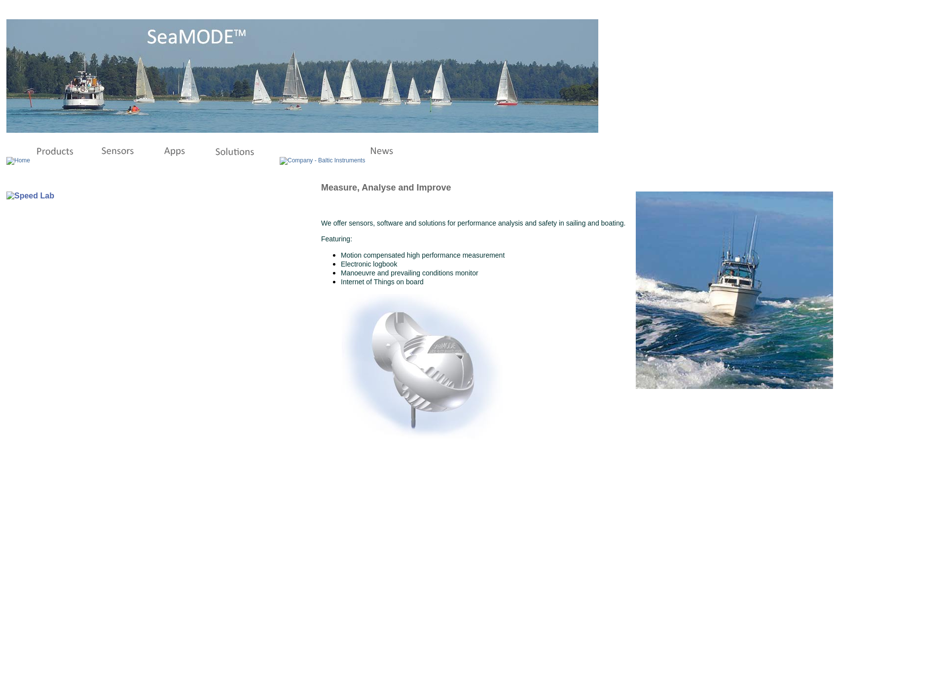 Skärmdump för baltic-instruments.com