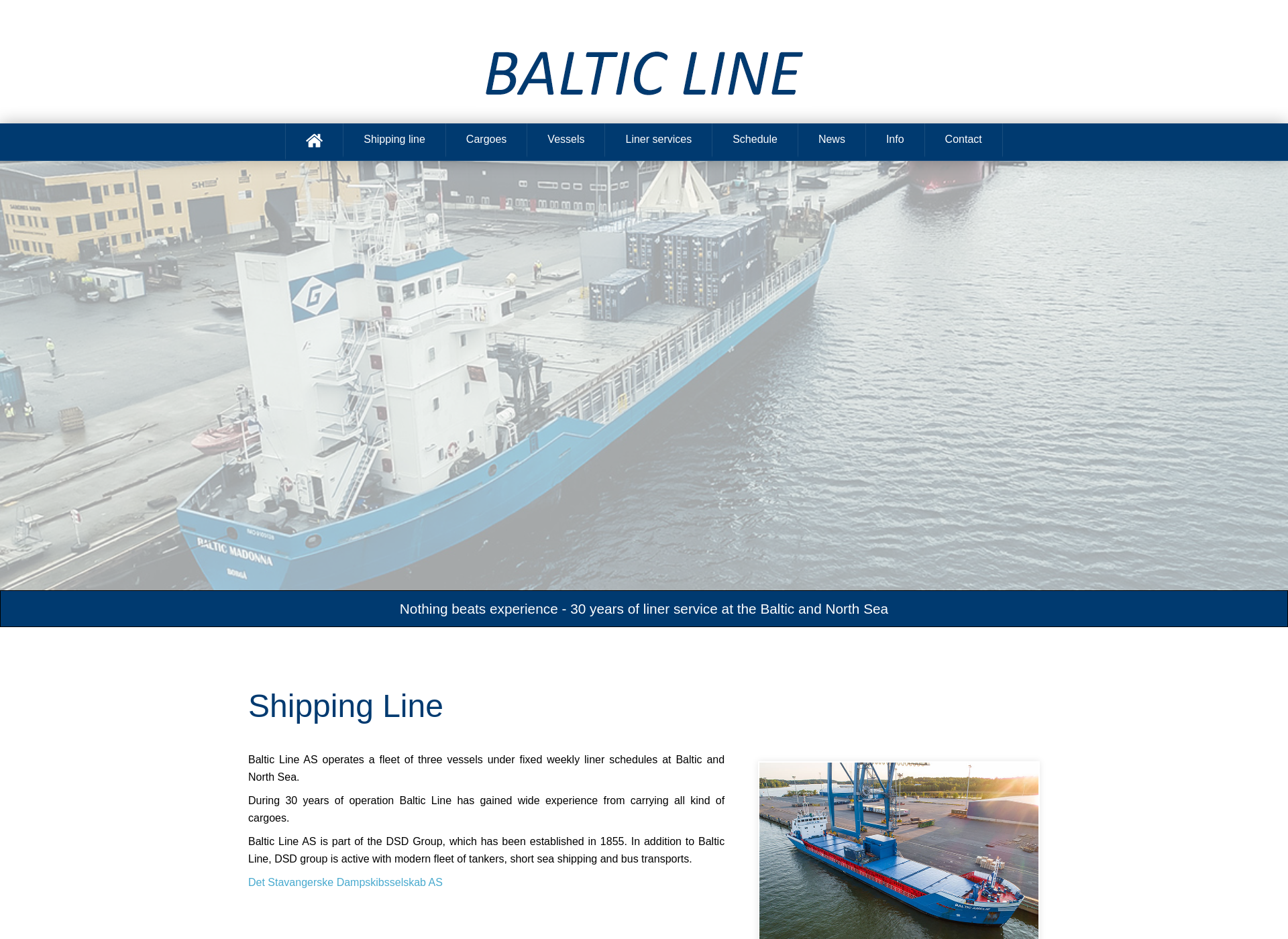 Screenshot for balticline.fi