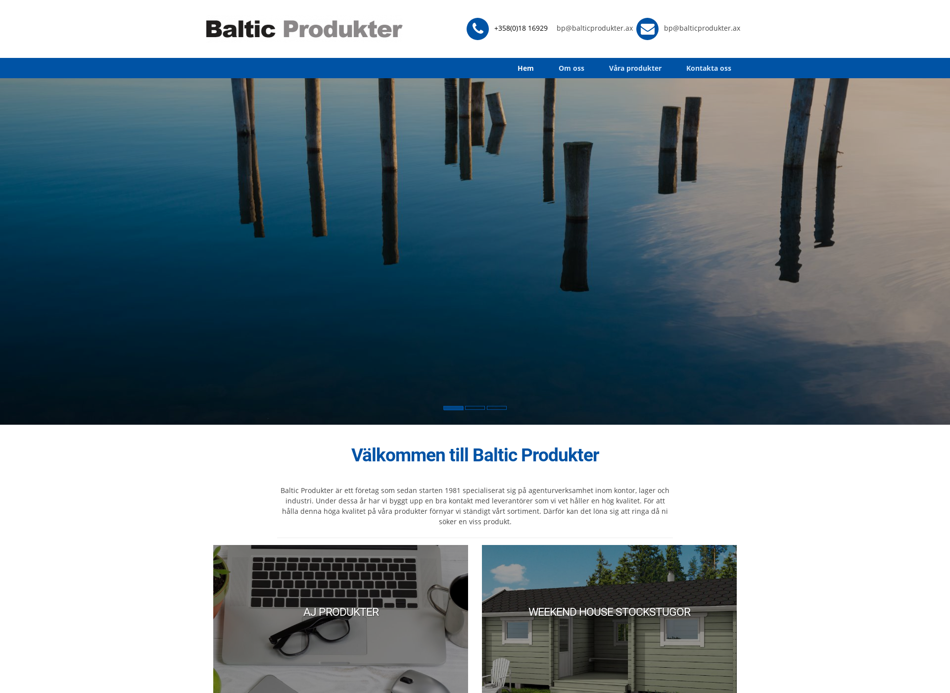 Screenshot for balticprodukter.ax