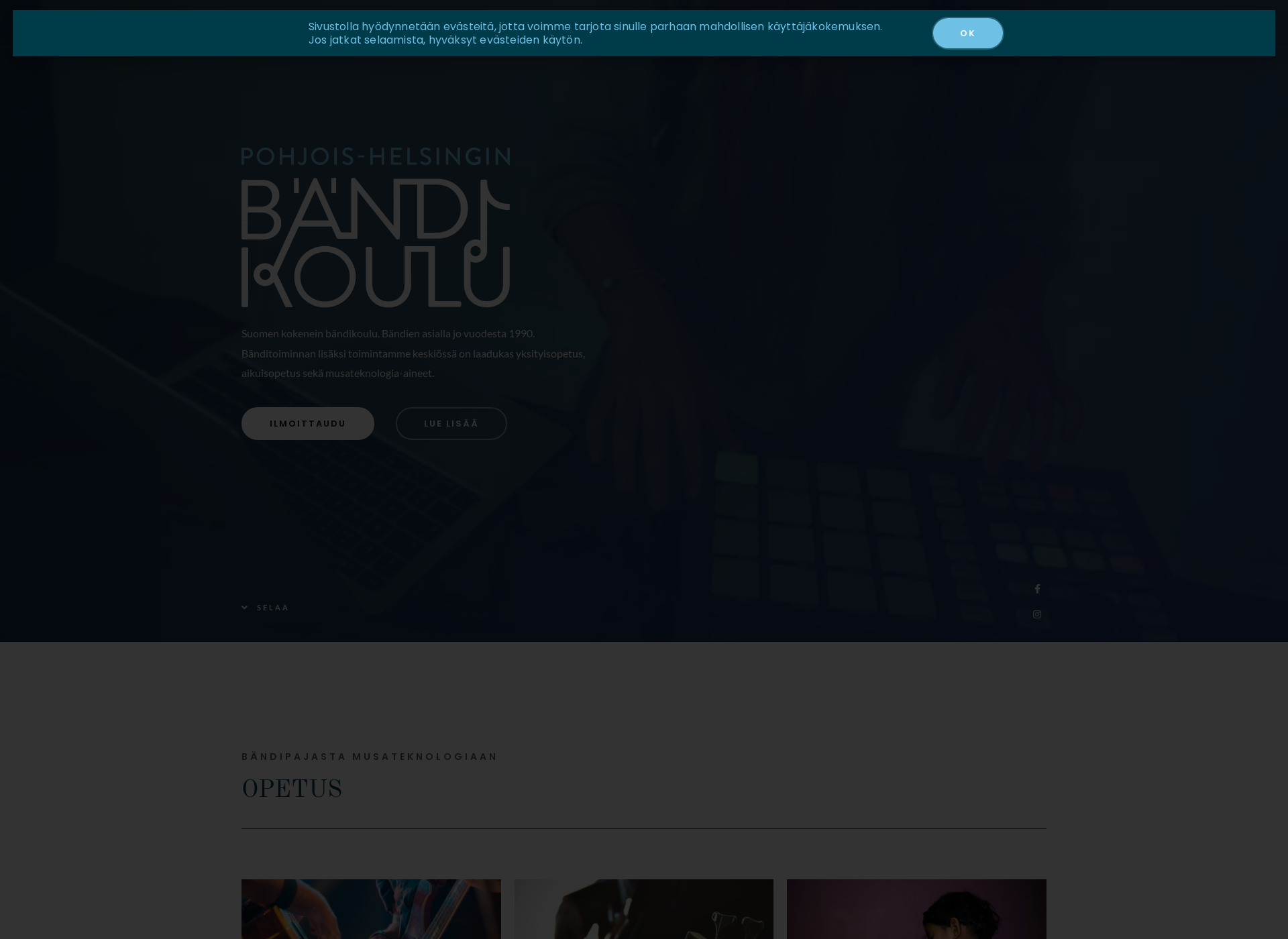 Screenshot for bandikoulu.fi