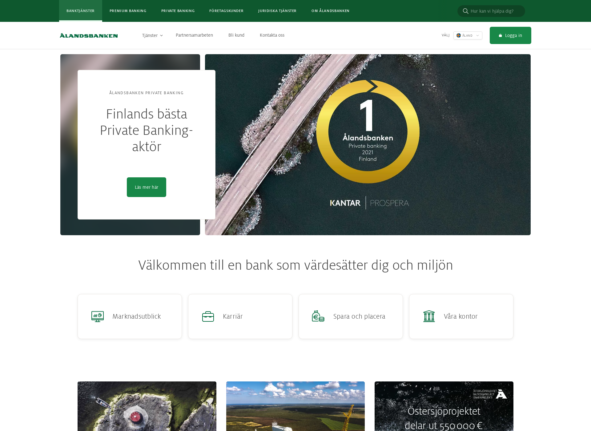 Screenshot for bankofaland.fi