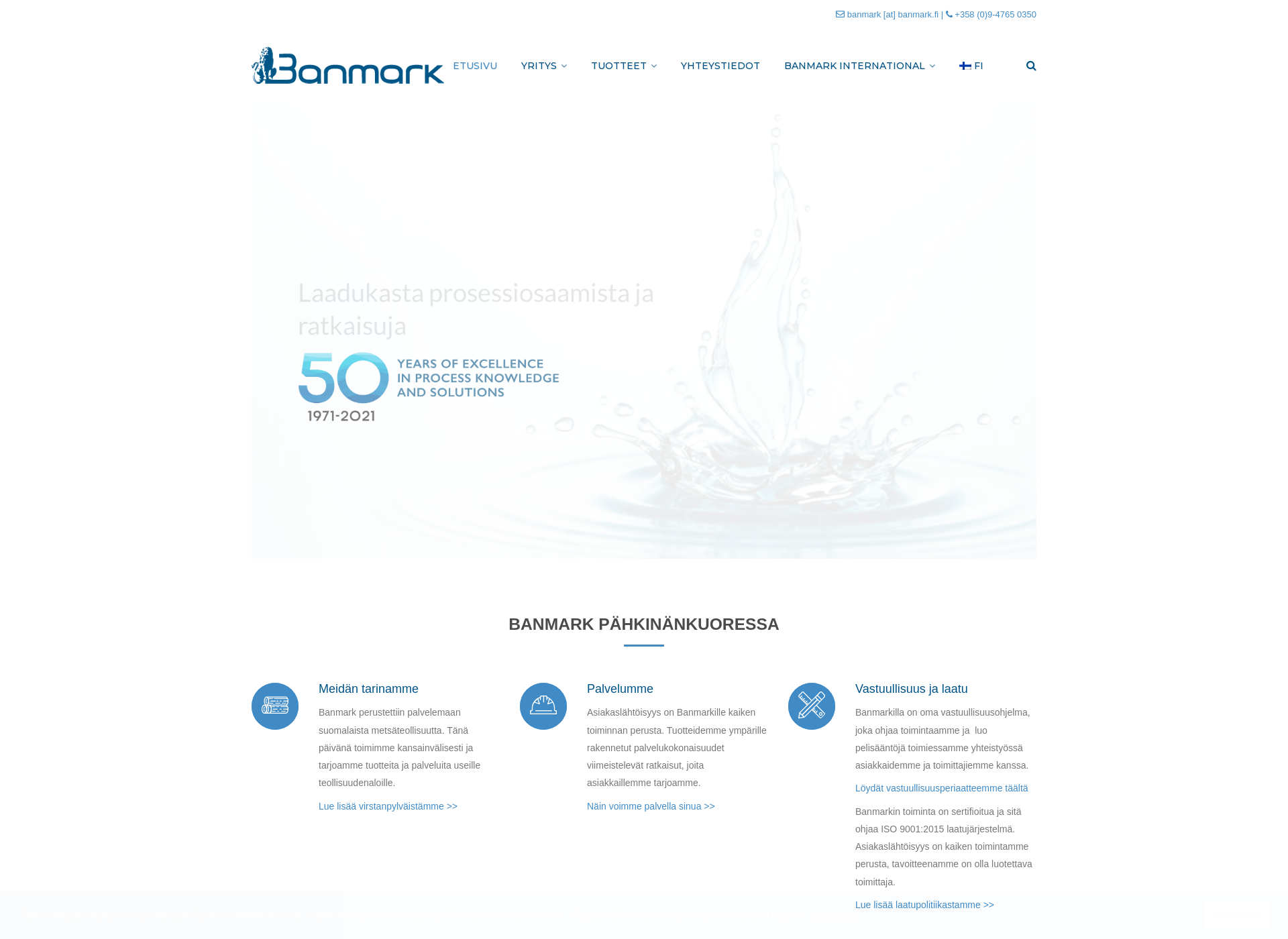 Screenshot for banmark.fi