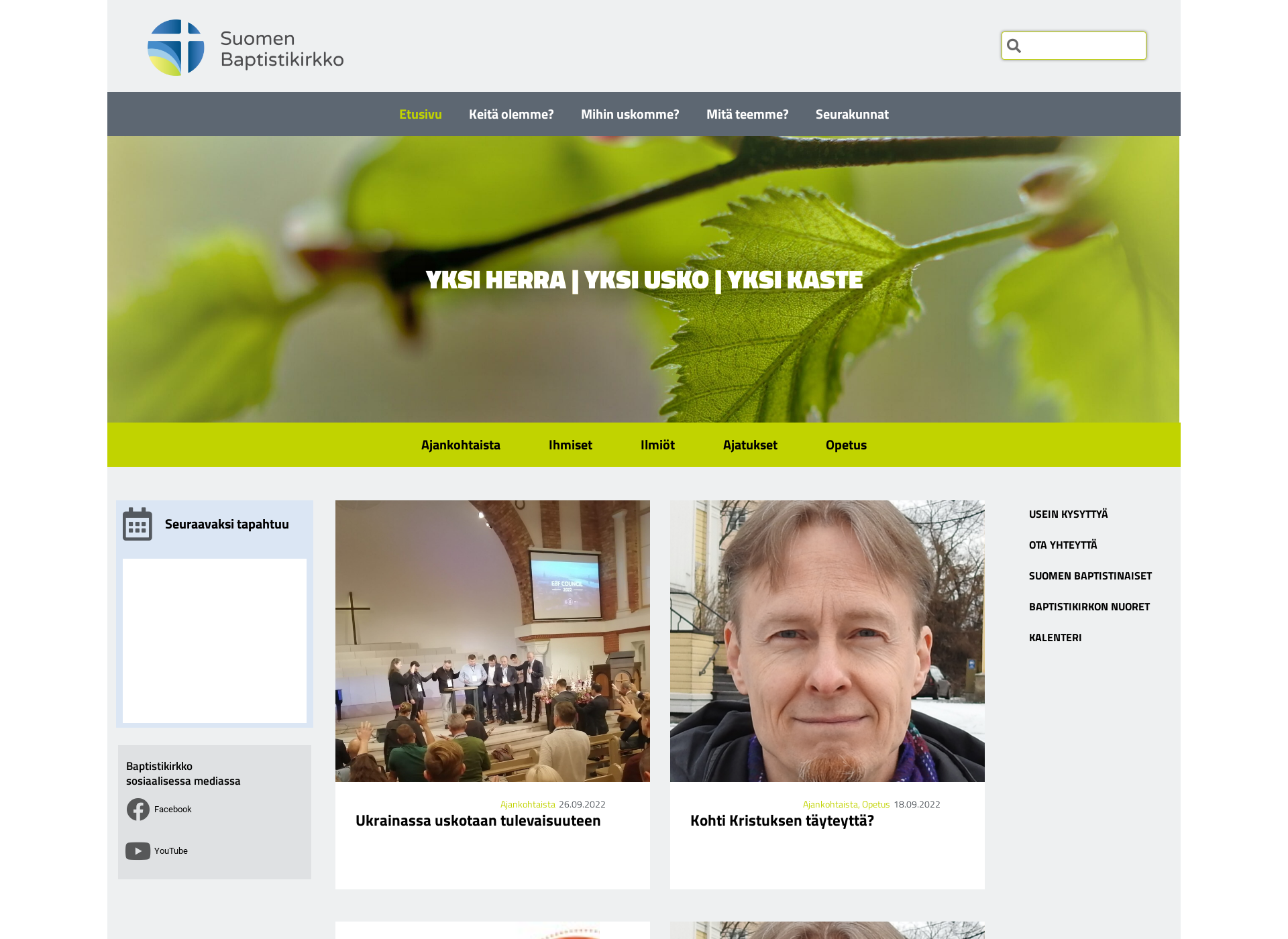 Screenshot for baptisti.fi