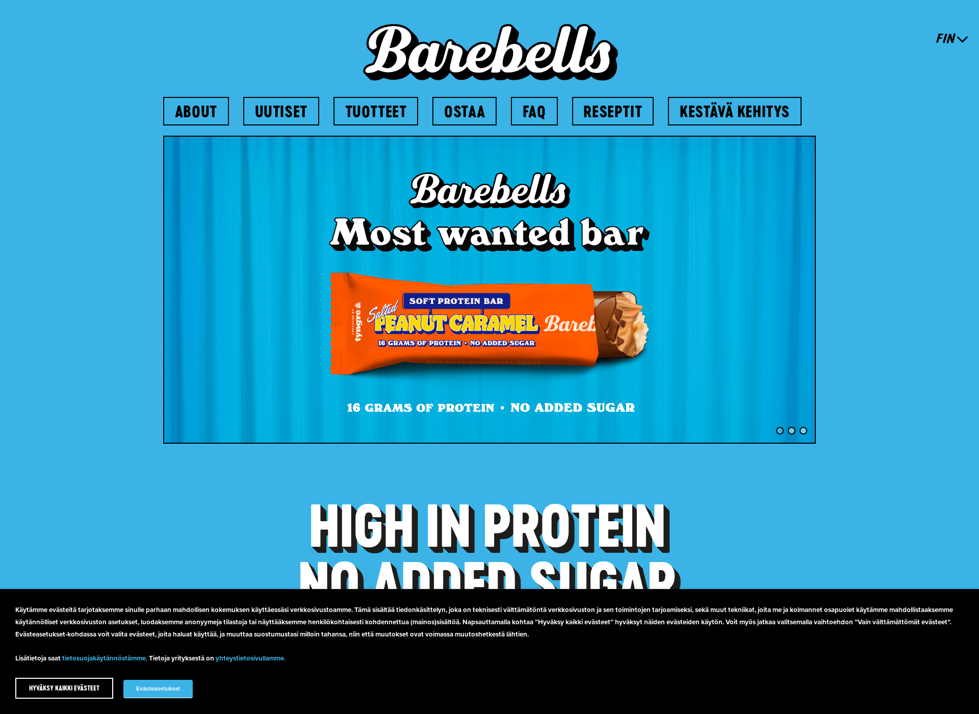 Screenshot for barebells.fi