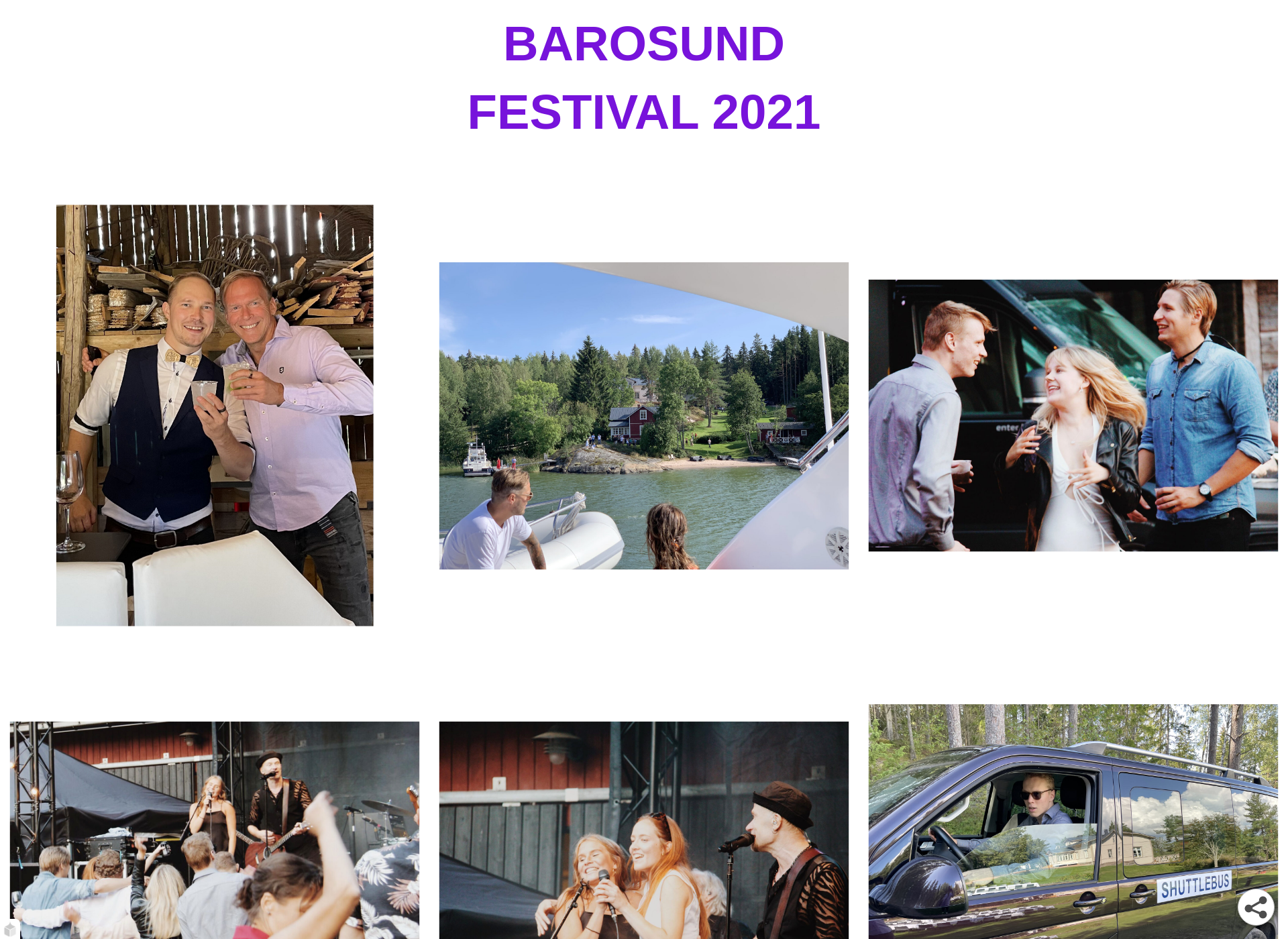 Skärmdump för barosundfestival.fi