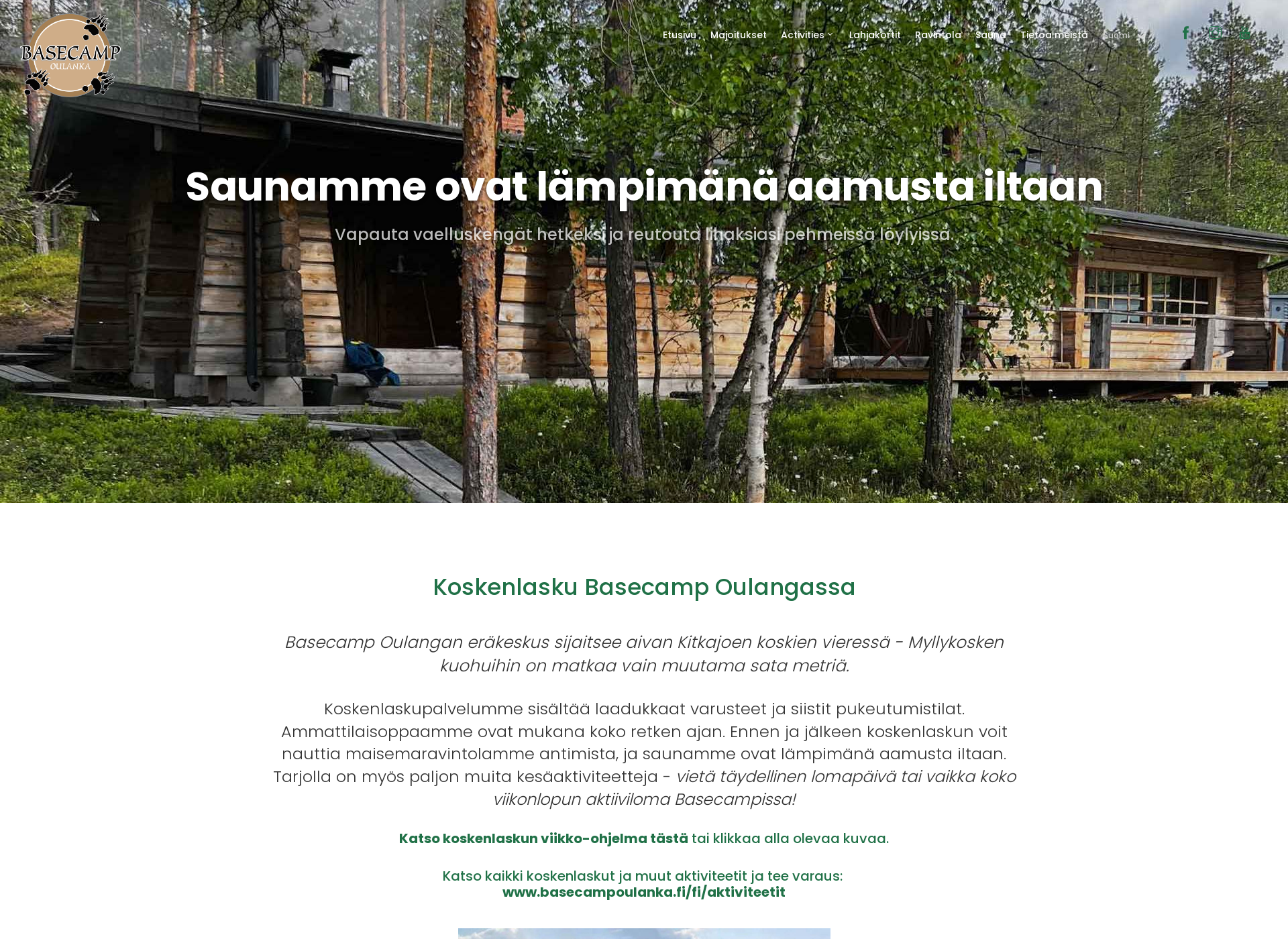 Screenshot for basecampoulanka.fi