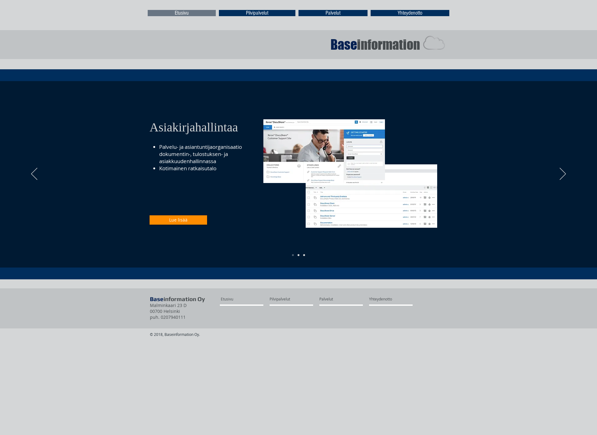 Screenshot for baseinformation.fi