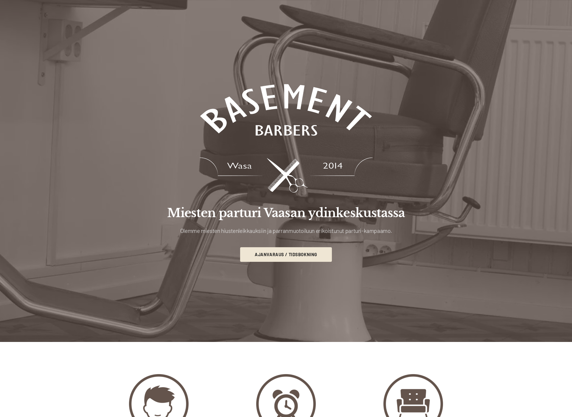 Screenshot for basementbarbers.fi