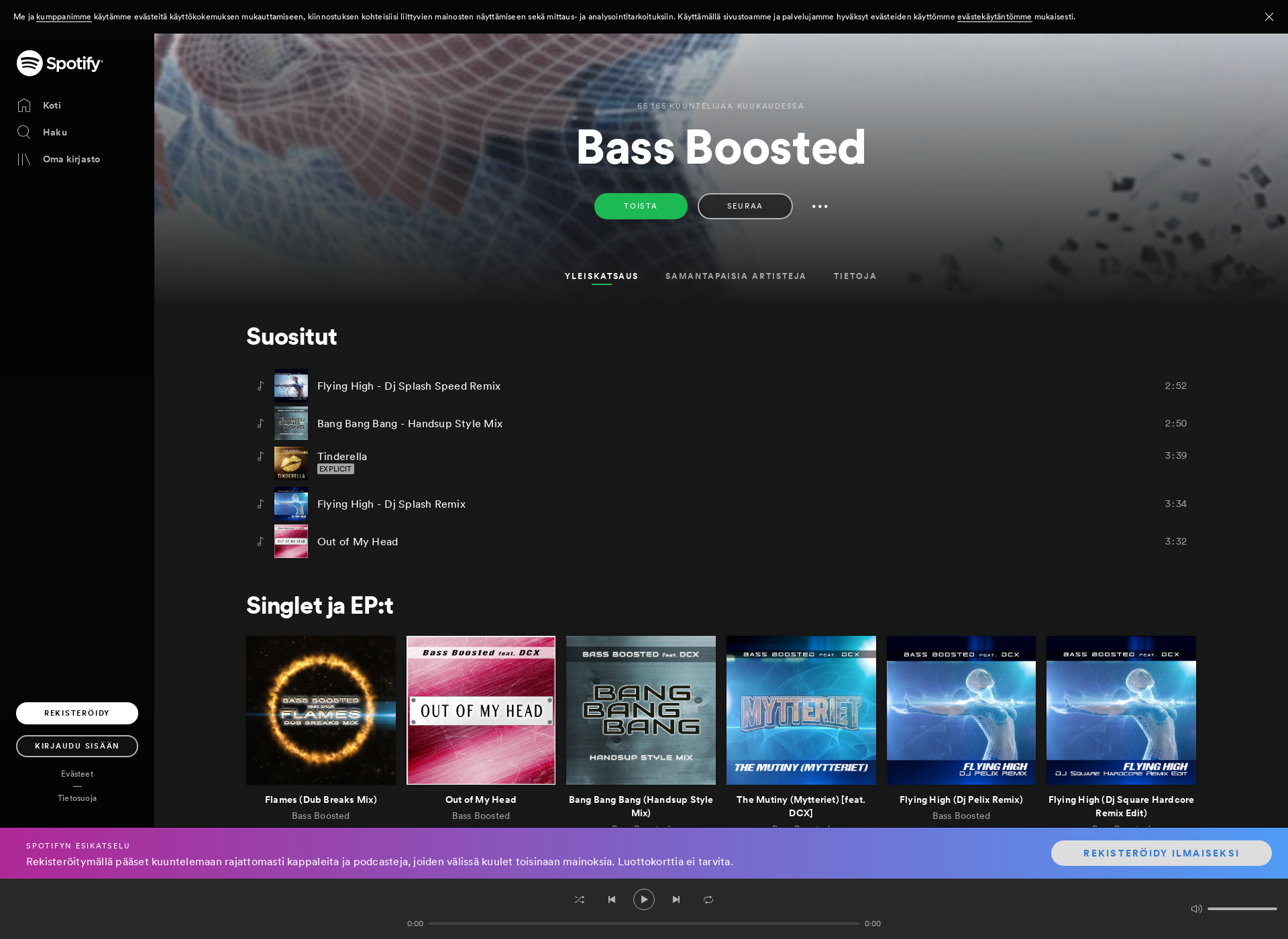 Screenshot for bassboosted.fi