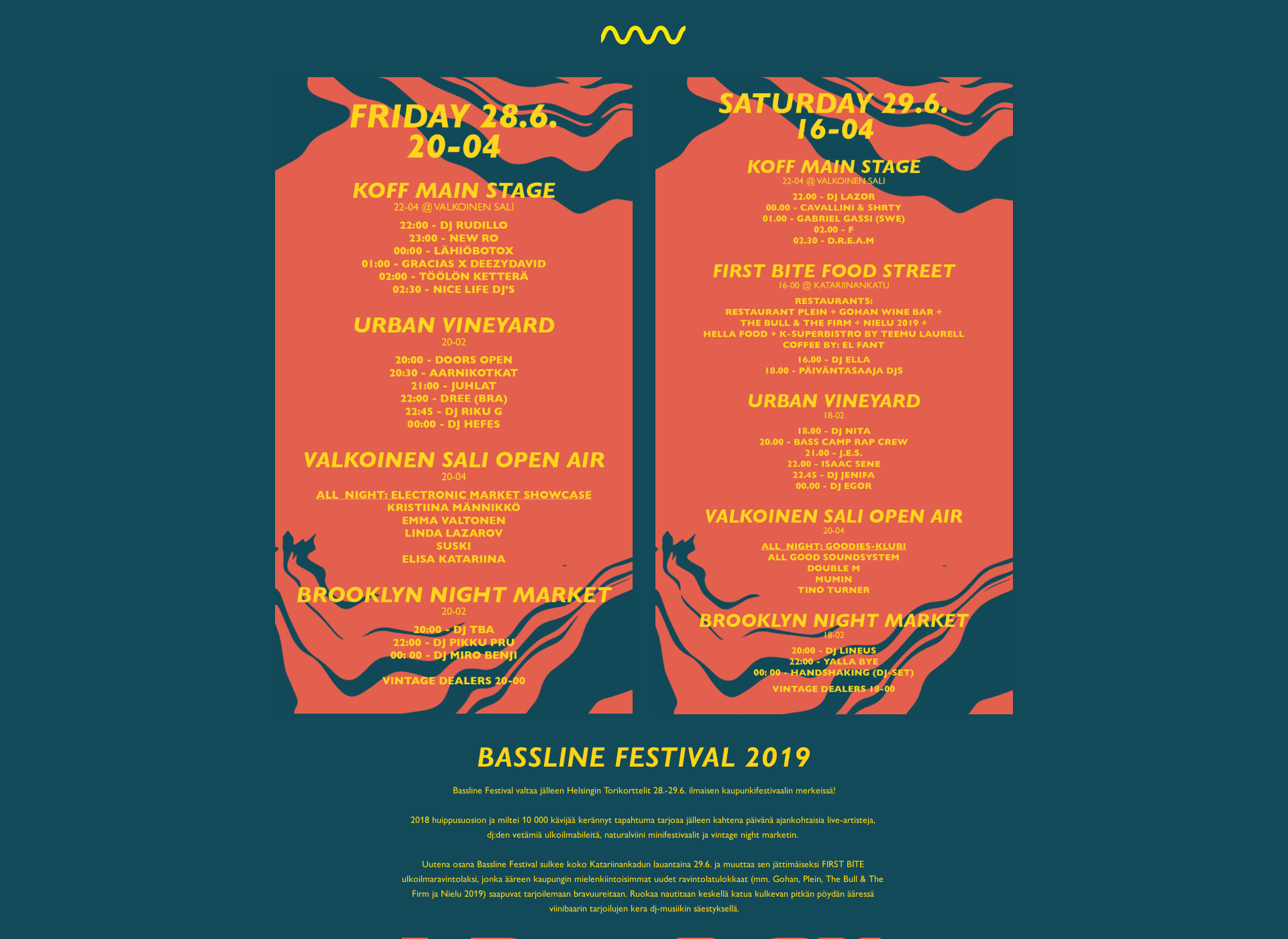 Screenshot for basslinefestival.fi