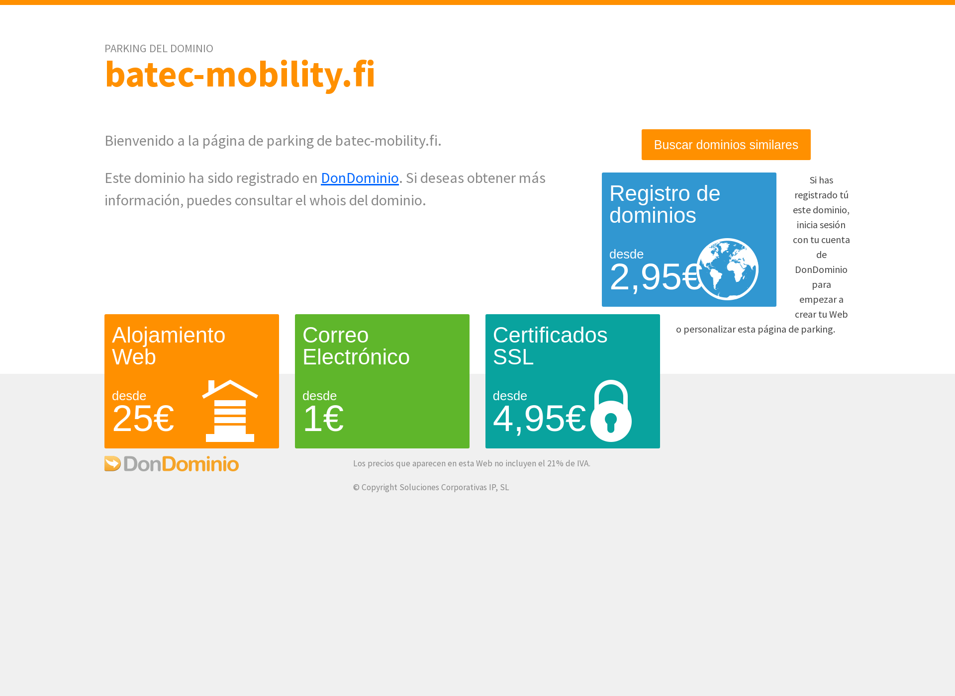 Skärmdump för batec-mobility.fi